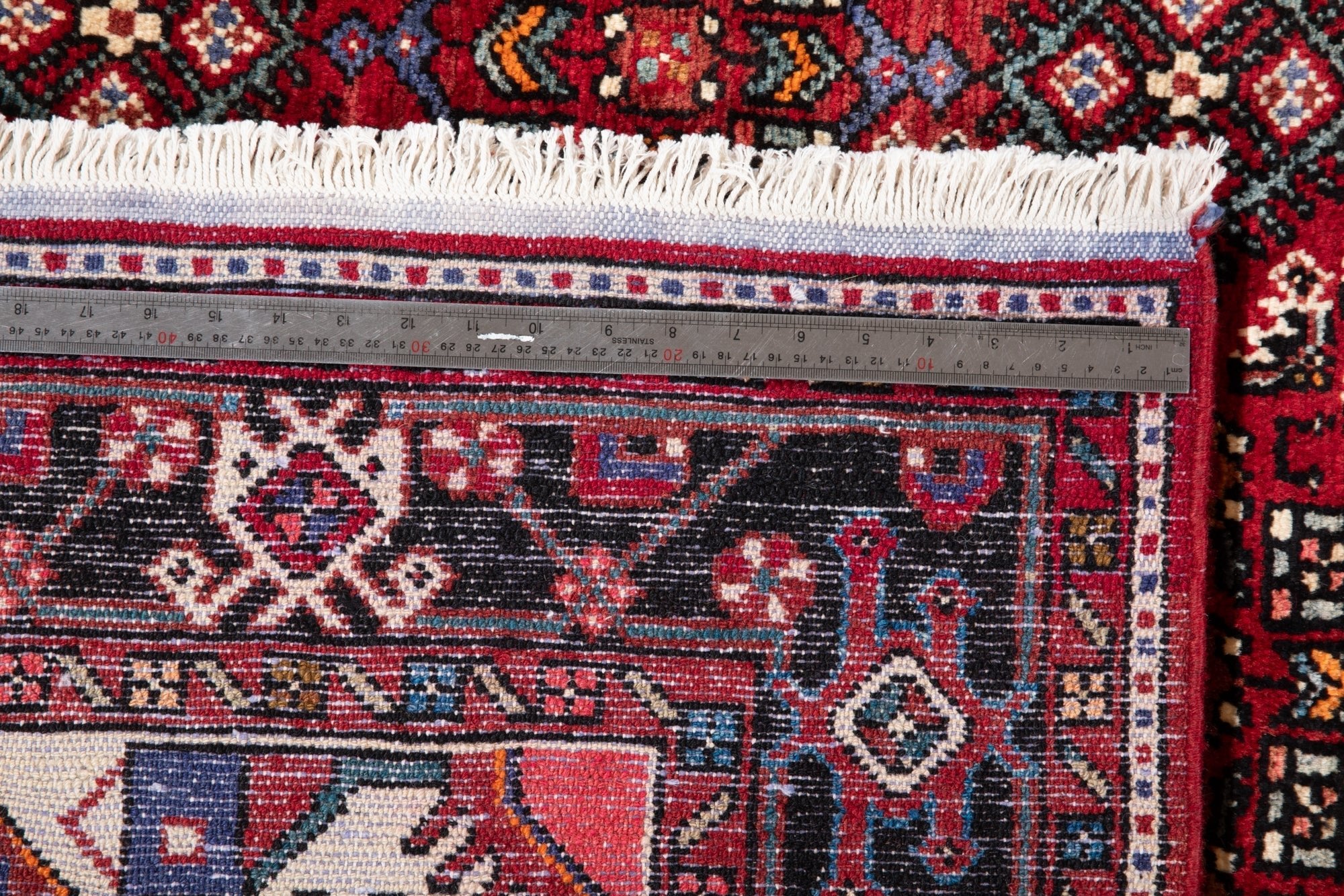 Hand-Knotted Vintage Wool Area Rug – 11' x 5' 10" (334 × 178 cm) - Yasi & Fara