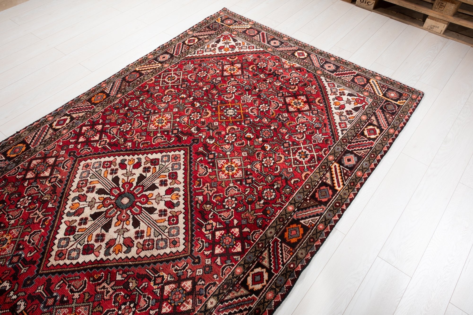 Hand-Knotted Vintage Wool Area Rug – 10' 8" x 5' 2" (325 × 157 cm) - Yasi & Fara