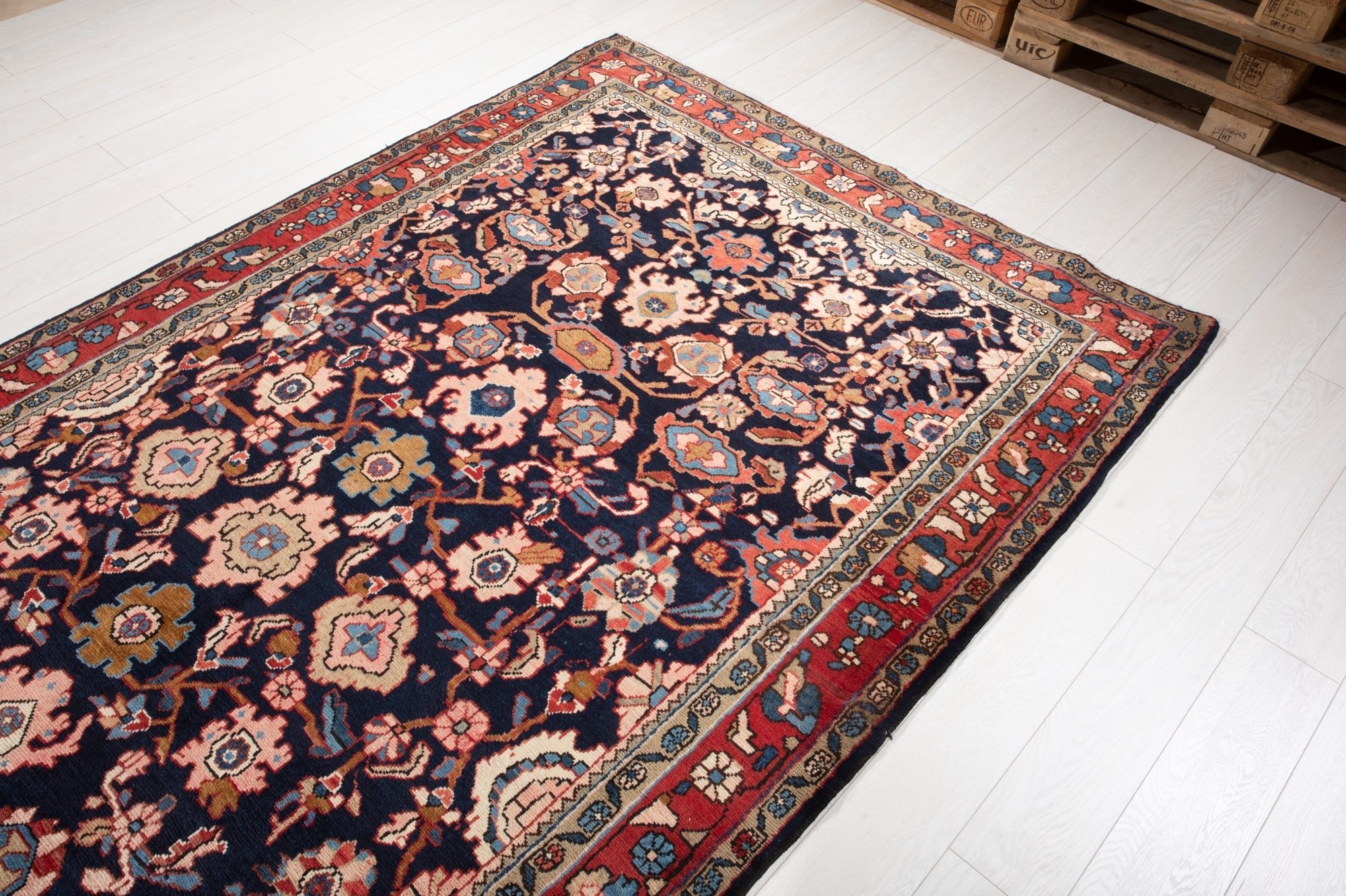 Hand-Knotted Vintage Wool Area Rug – 10' 8" x 5' 5" (324 × 166 cm) - Yasi & Fara