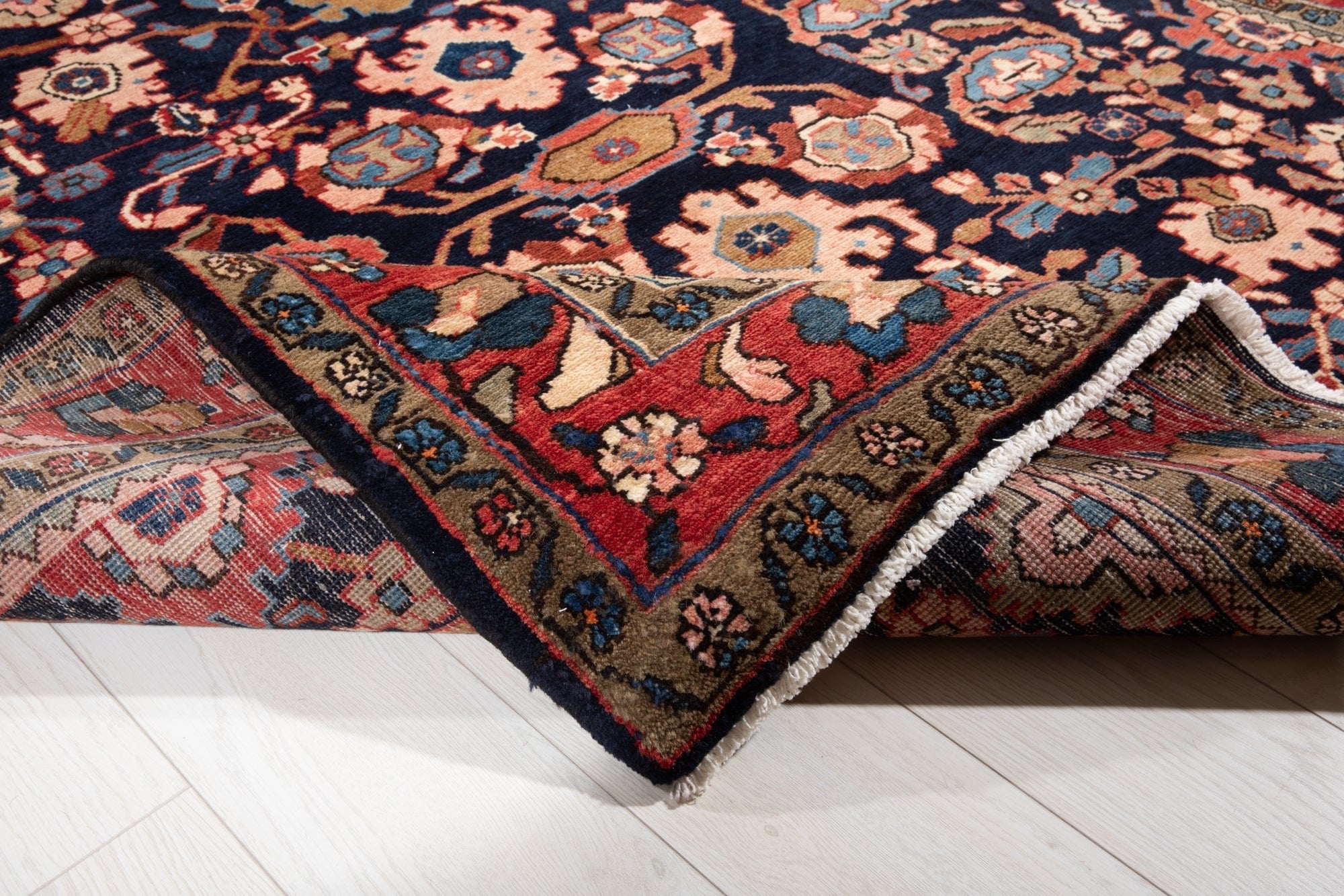 Hand-Knotted Vintage Wool Area Rug – 10' 8" x 5' 5" (324 × 166 cm) - Yasi & Fara