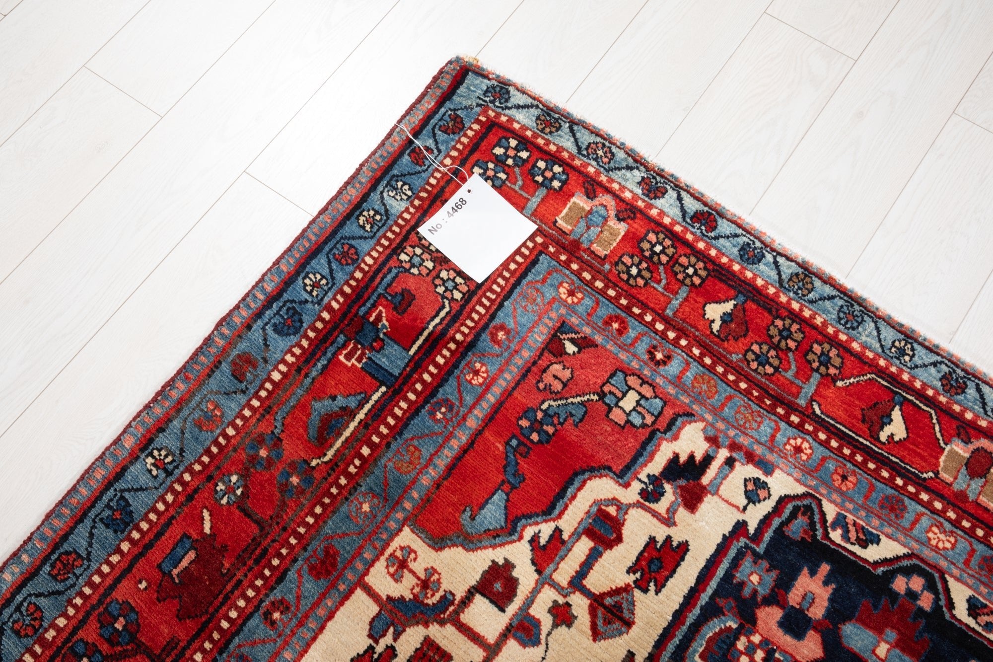 Hand-Knotted Vintage Wool Area Rug – 8' 6" x 5' 4" (258 × 163 cm) - Yasi & Fara