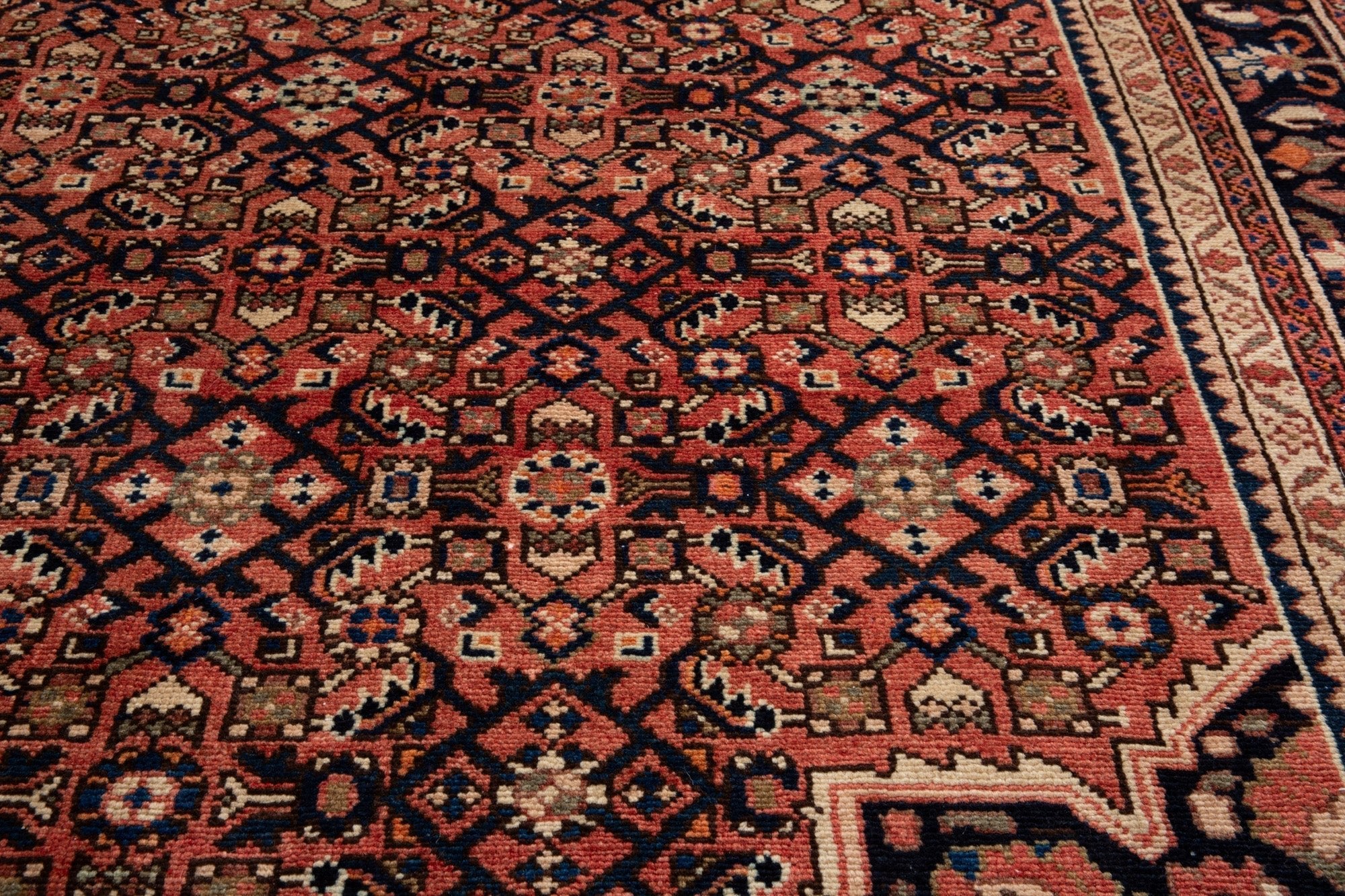 Hand-Knotted Vintage Wool Area Rug – 9' 10" x 5' 4" (300 x 162 cm) - Yasi & Fara