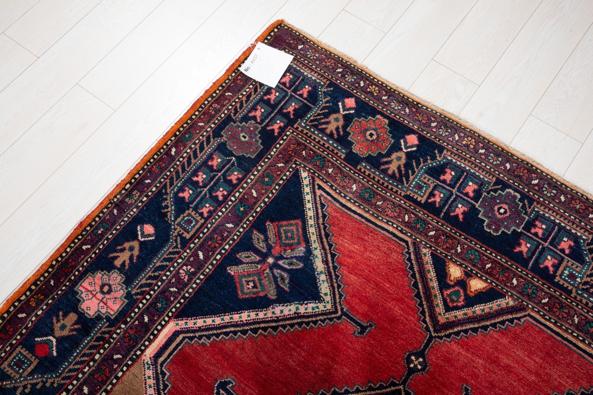 Hand-Knotted Vintage Wool Area Rug – 10' 5" x 5' 3" (317 x 159 cm) - Yasi & Fara