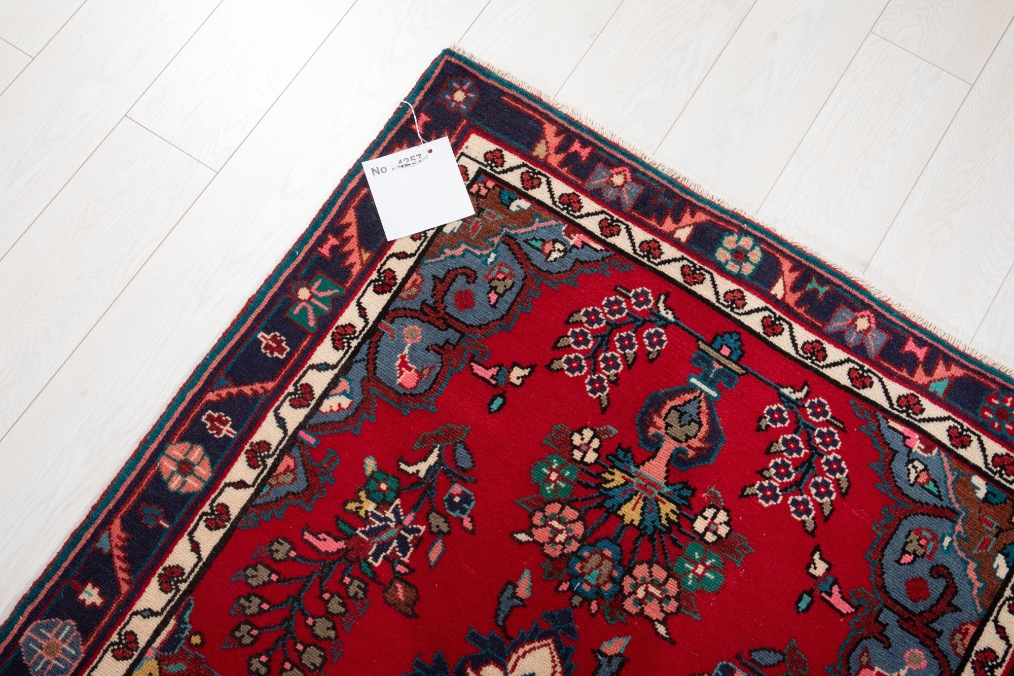 Hand-Knotted Vintage Wool Runner Rug – 9' 9" x 3' 4" (298 × 102 cm) - Yasi & Fara