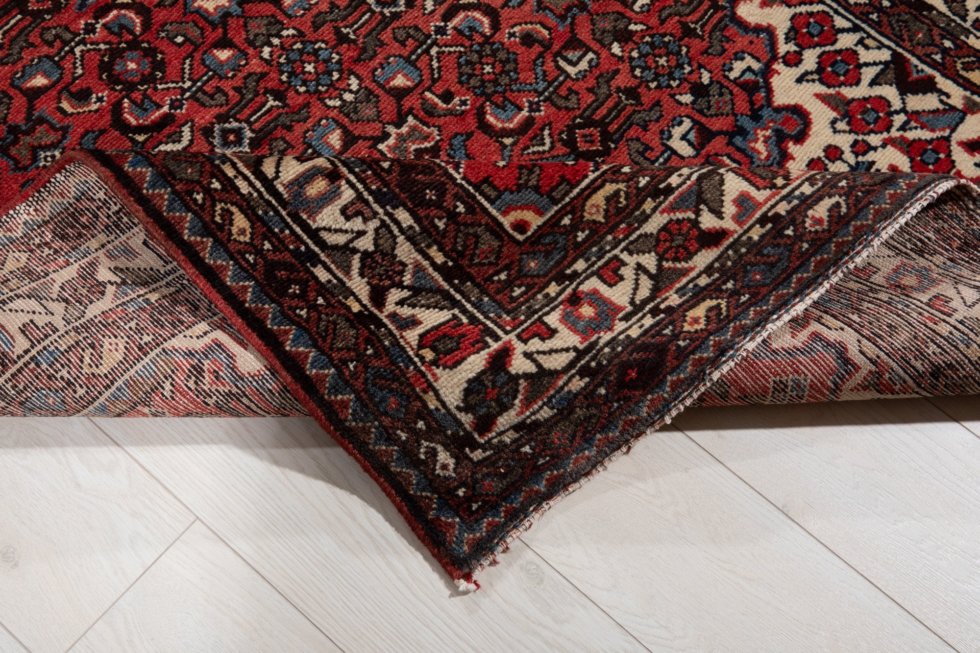 Hand-Knotted Vintage Wool Runner Rug – 11' 1" x 3' 7" (339 × 110 cm) - Yasi & Fara