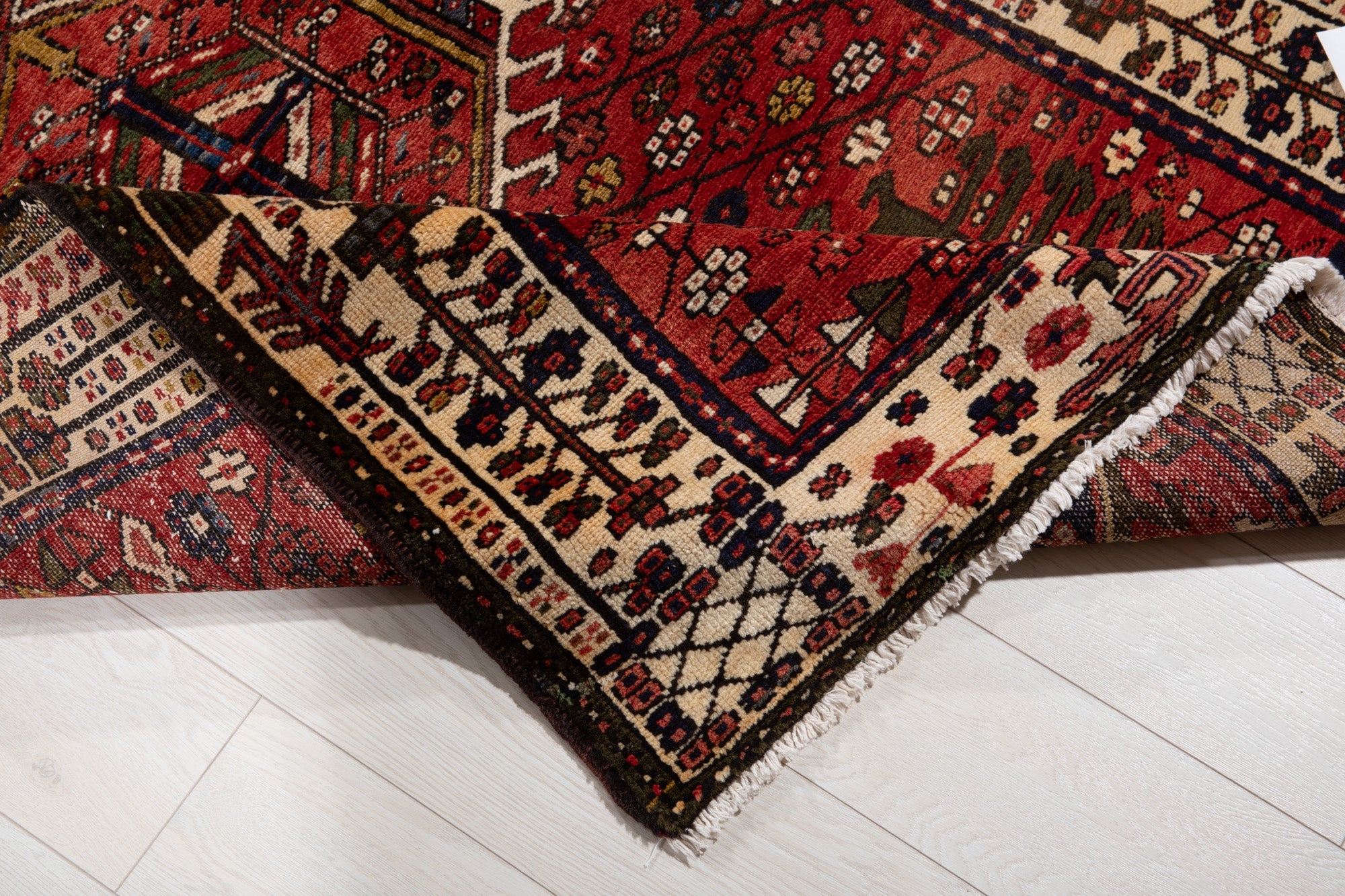 Hand-Knotted Vintage Wool Runner Rug – 14' 5" x 3' 11" (440 × 119 cm) - Yasi & Fara