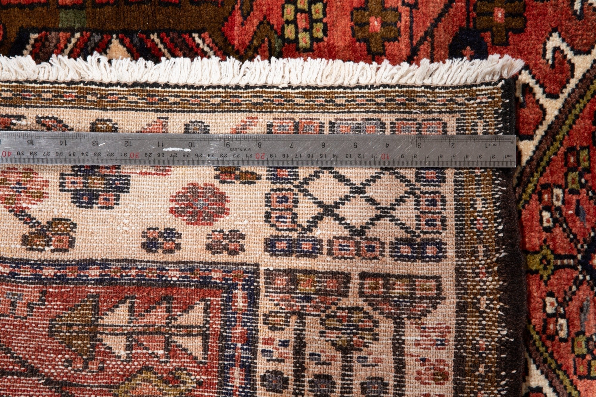 Hand-Knotted Vintage Wool Runner Rug – 14' 5" x 3' 11" (440 × 119 cm) - Yasi & Fara