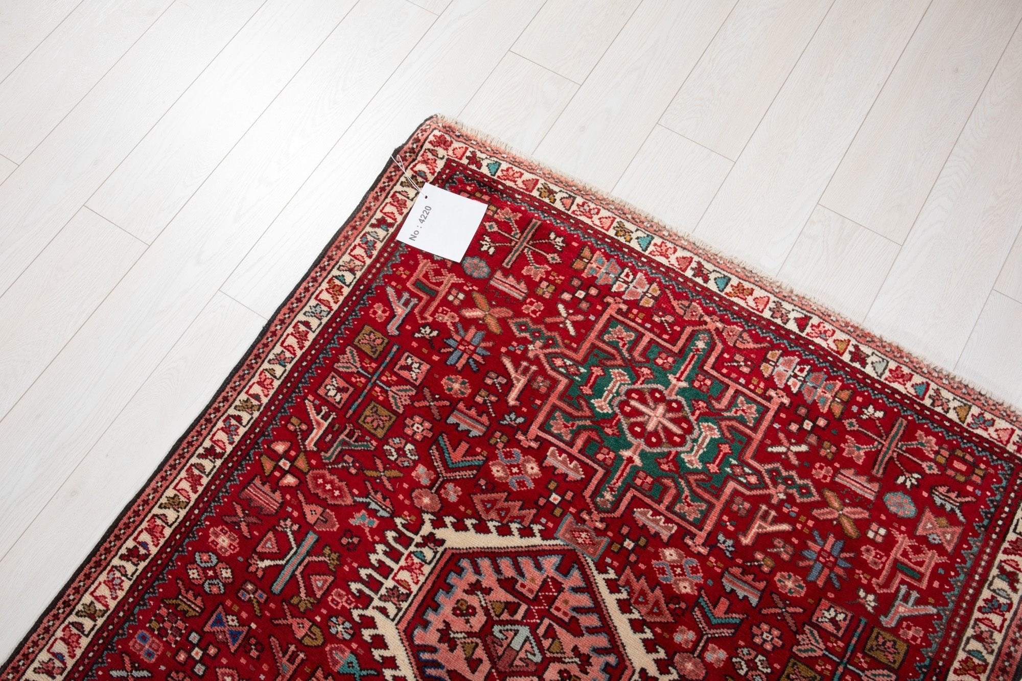Hand-Knotted Vintage Wool Runner Rug – 9' 4" x 3' 9" (284 × 114 cm) - Yasi & Fara