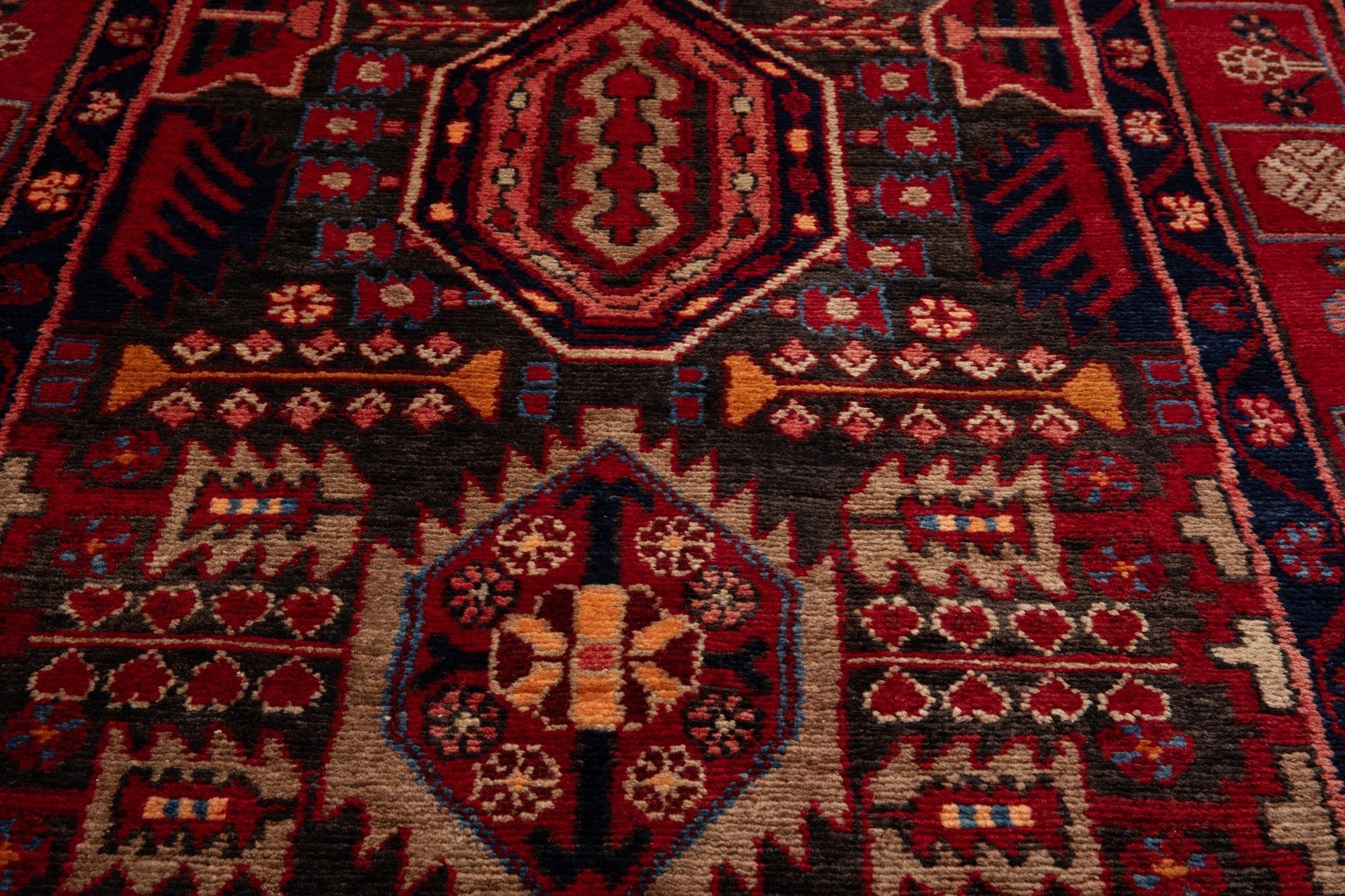 Hand-Knotted Vintage Wool Runner Rug – 16' 4" x 3' 6" (499 x 107 cm) - Yasi & Fara