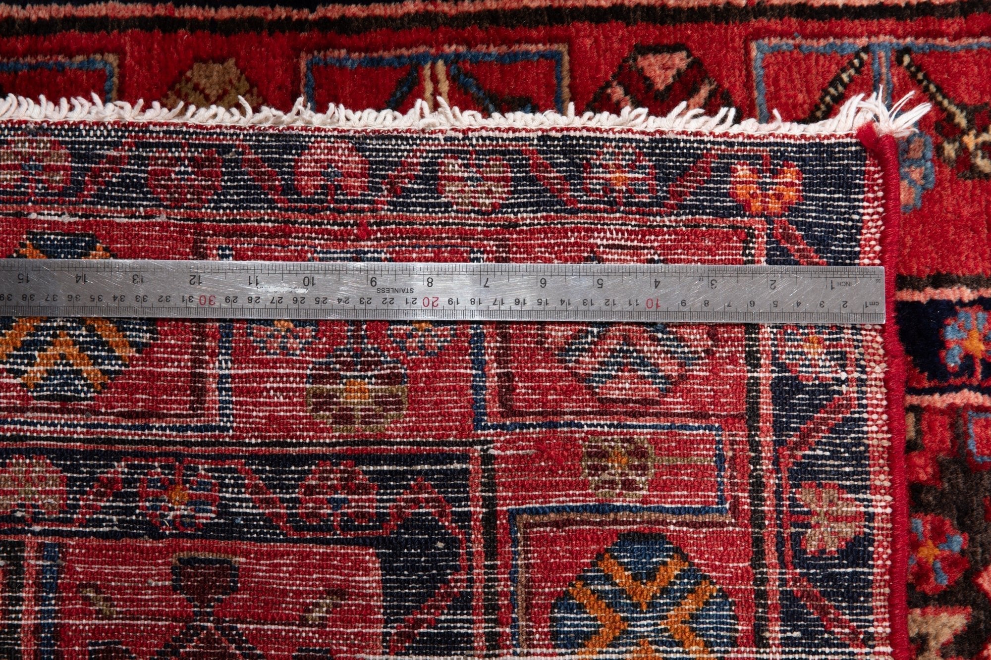 Hand-Knotted Vintage Wool Runner Rug – 16' 4" x 3' 6" (499 x 107 cm) - Yasi & Fara