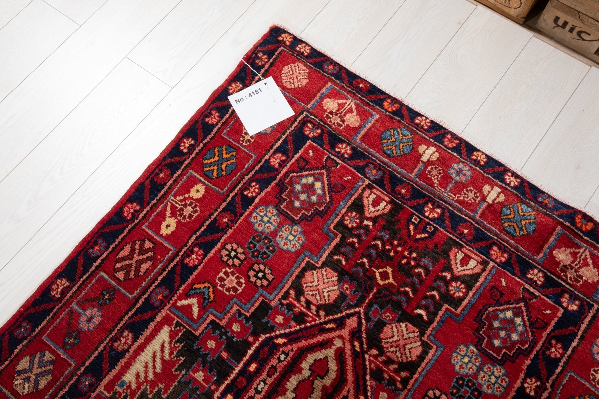 Hand-Knotted Vintage Wool Runner Rug – 16' 4" x 3' 6" (499 x 107 cm) - Yasi & Fara