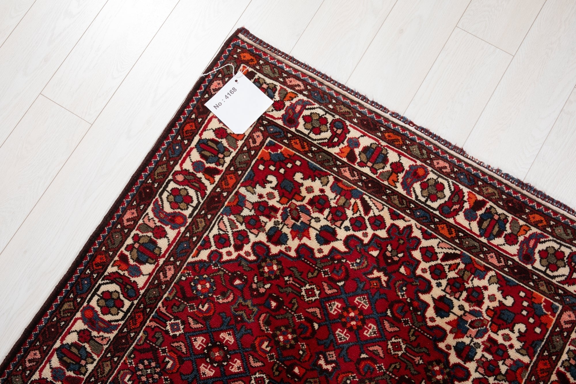 Hand-Knotted Vintage Wool Runner Rug – 9' 9" x 3' 8" (297 x 113 cm - Yasi & Fara