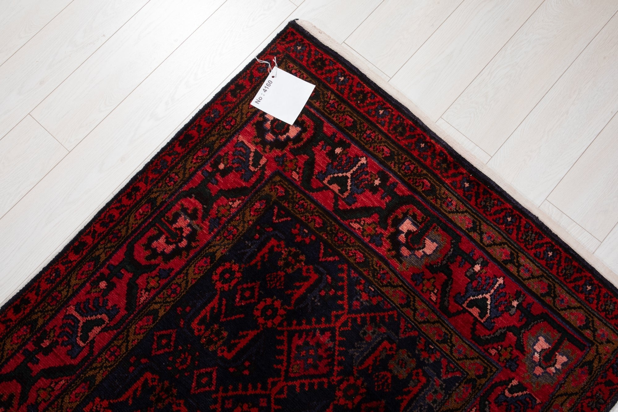Hand-Knotted Vintage Wool Runner Rug – 15' 10" x 3' 6" (484 x 107 cm) - Yasi & Fara