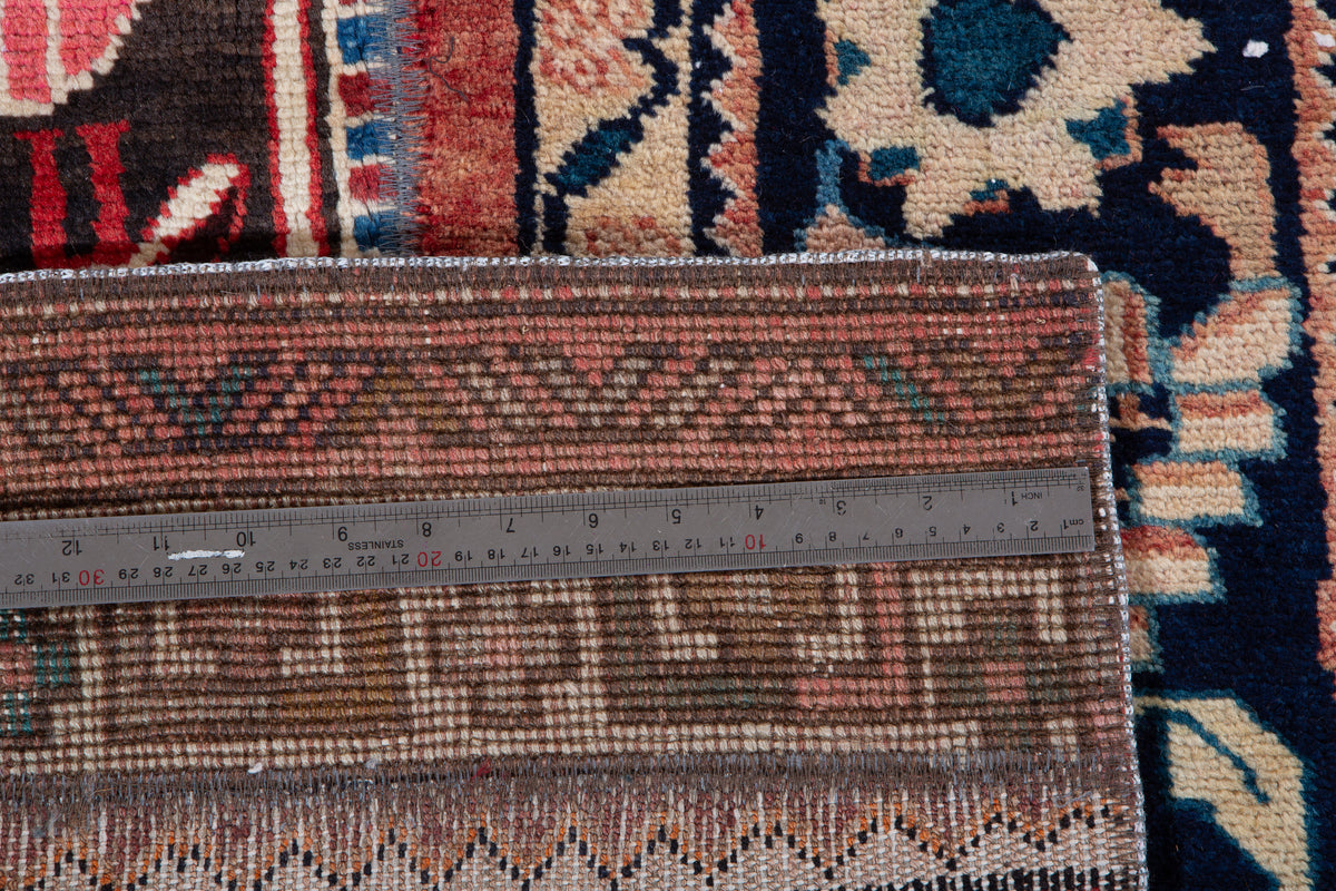 Vintage Multicolour Hand-Knotted Patchwork Rug – 7' 10" x 5' 8" (240 x 173 cm)