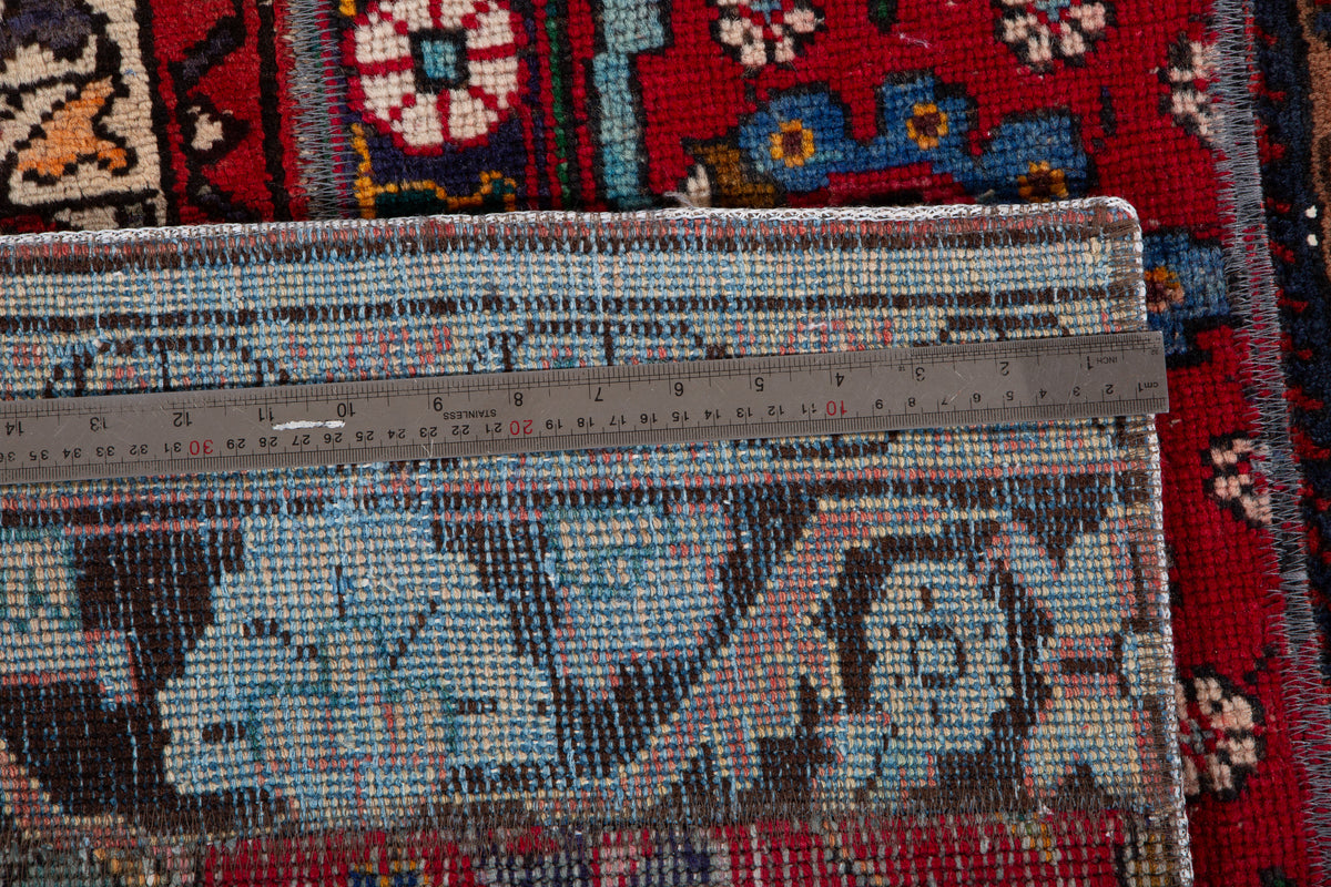 Vintage Multicolour Hand-Knotted Patchwork Rug – 6' 10" x 4' 11" (208 x 151 cm)