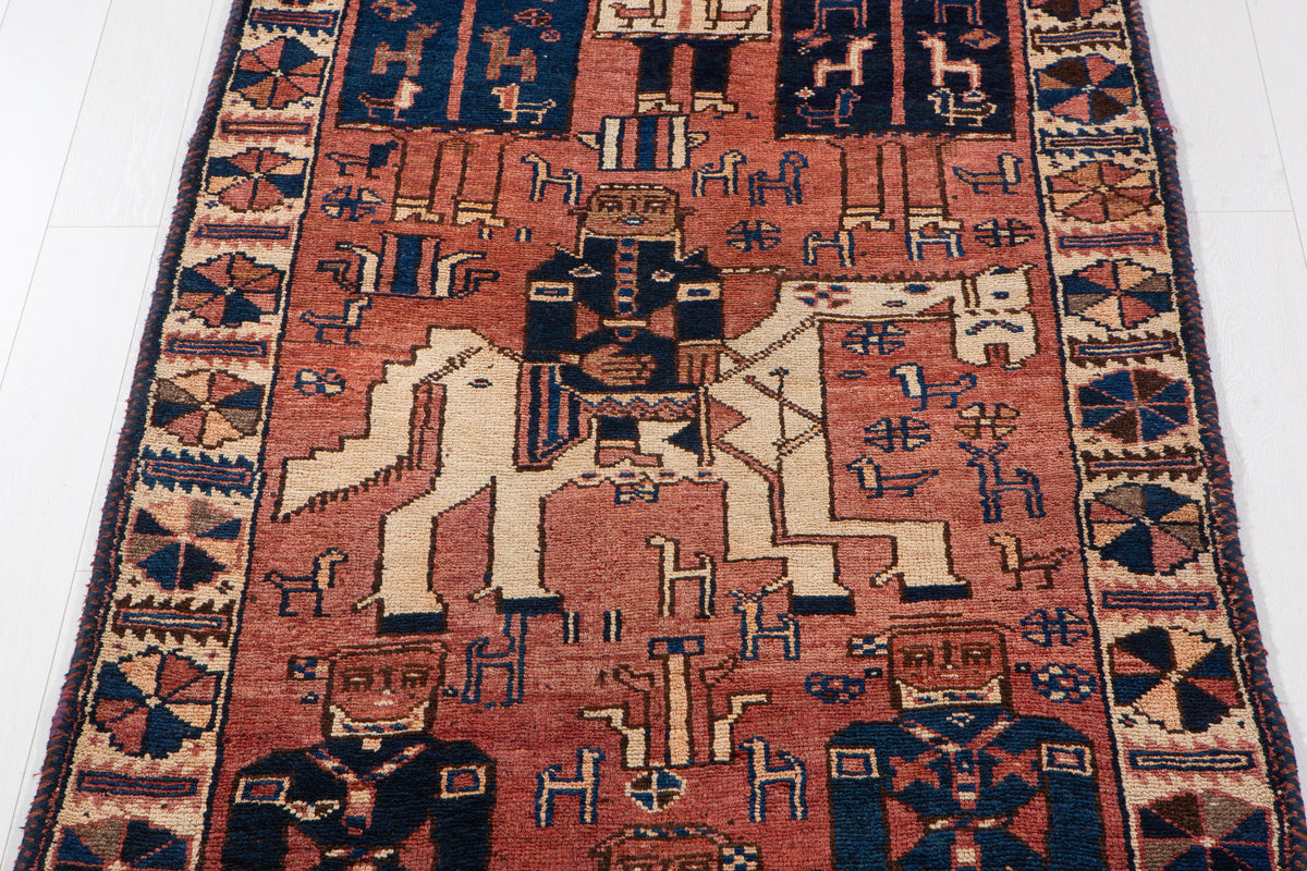 Antique Copper Hand-Knotted Wool Rug – 13' 1" x 4' 3" (399 x 129 cm)