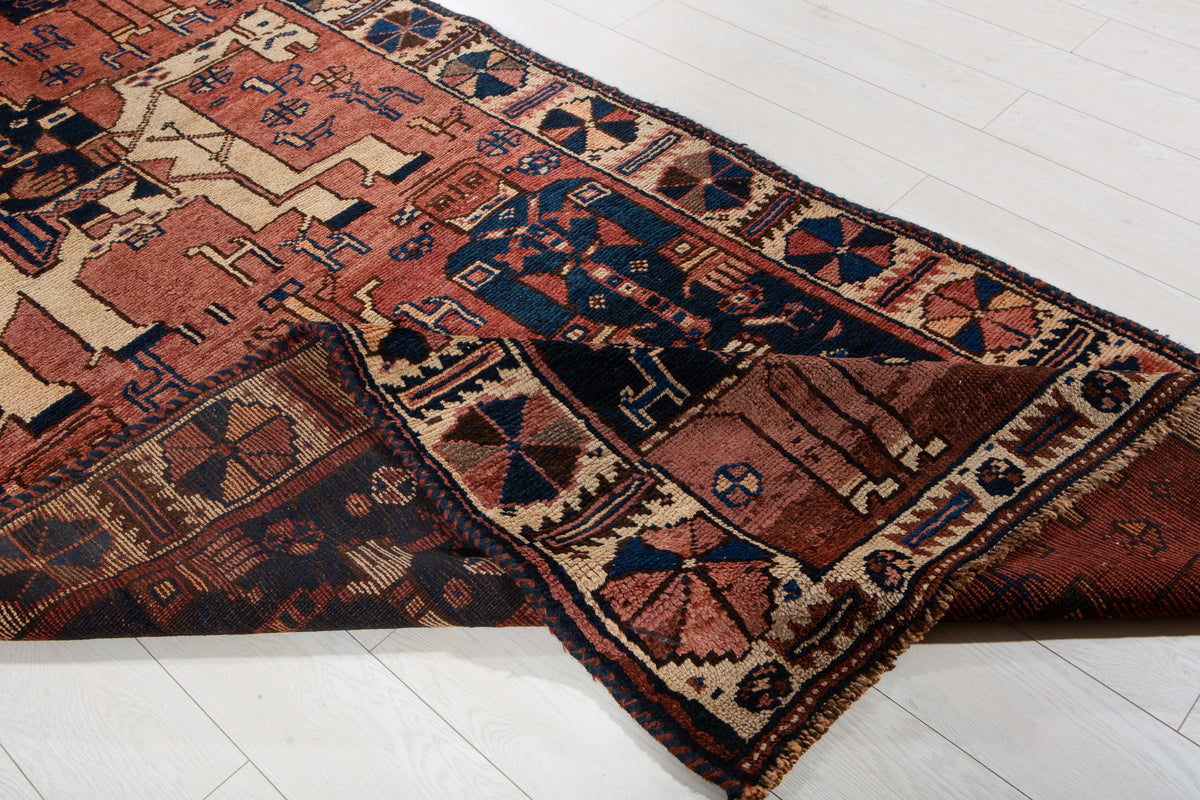 Antique Copper Hand-Knotted Wool Rug – 13' 1" x 4' 3" (399 x 129 cm)