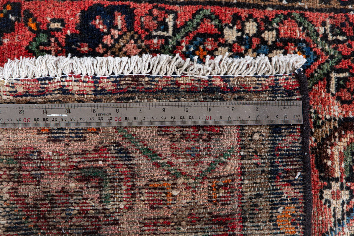Antique Red Hand-Knotted Wool Rug – 5' 11" x 2' 10" (181 x 86 cm)
