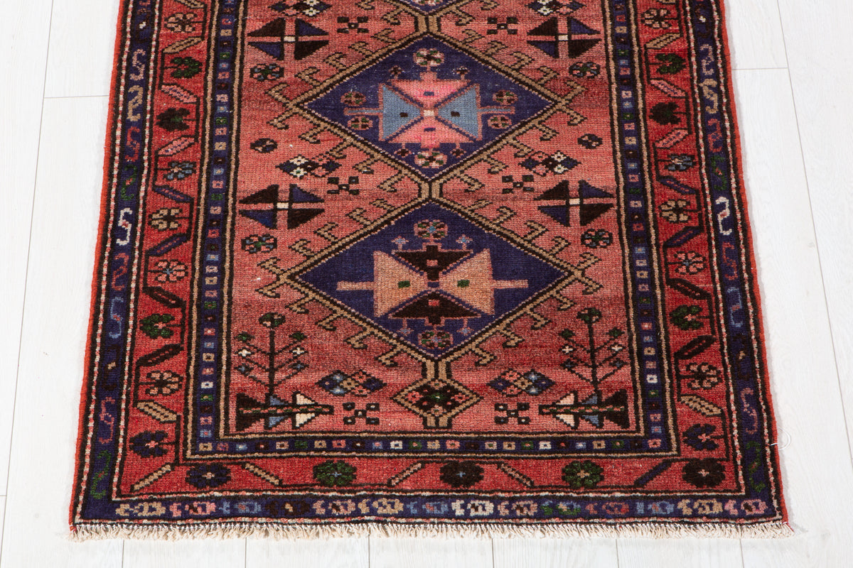 Small Vintage Rust Red Rug – 5' 0" x 2' 9" (153 x 85 cm)