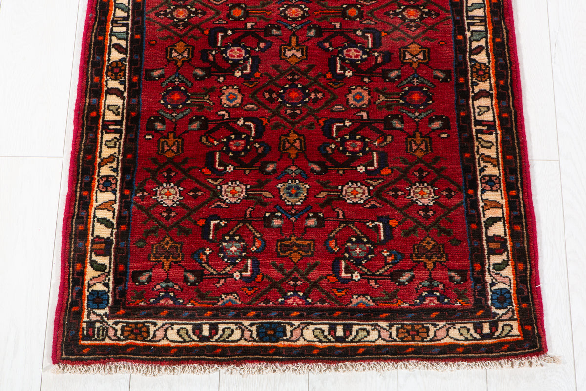 Vintage Red Rug – 6' 2" x 2' 7" (189 x 78 cm)