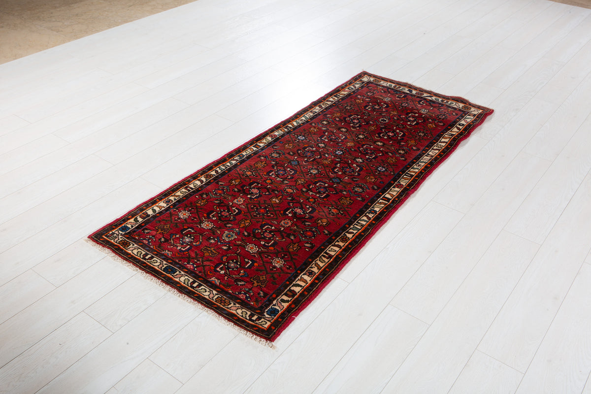 Vintage Red Rug – 6' 2" x 2' 7" (189 x 78 cm)