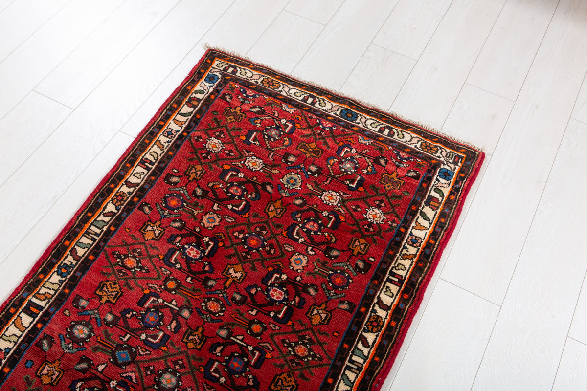 Vintage Red Rug – 6' 2" x 2' 7" (189 x 78 cm)