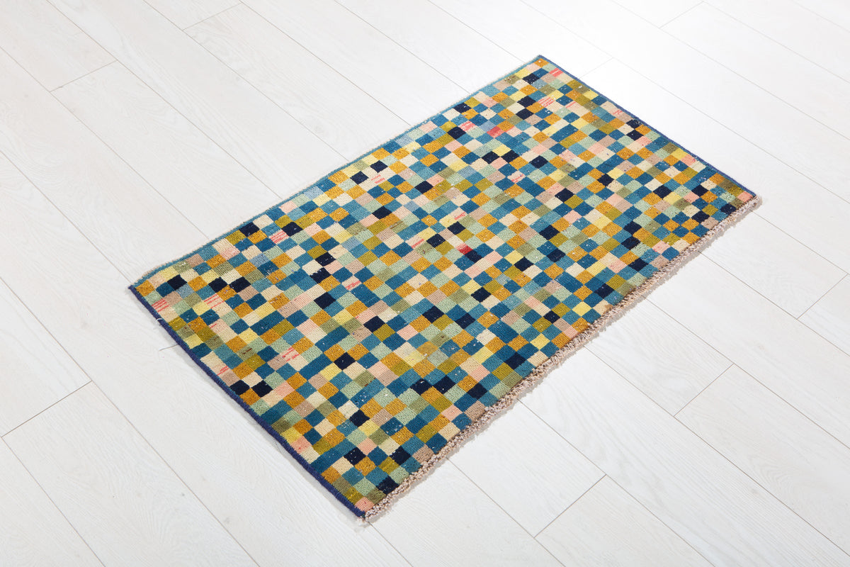 Mini Antique Multicolor Rug – 3' 1" x 1' 8" (93 x 52 cm)