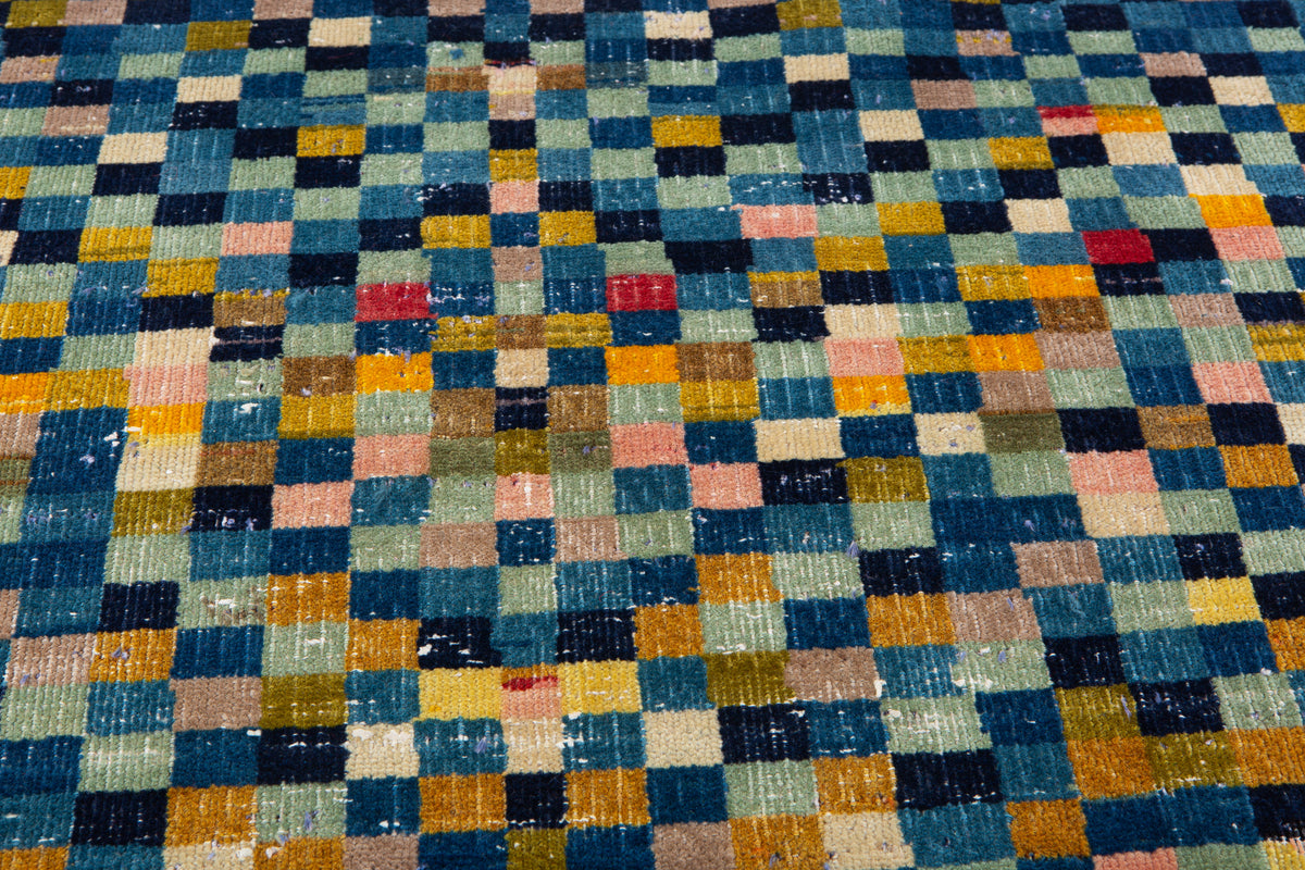 Small Antique Multicolor Rug – 3' 1" x 1' 10" (93 x 57 cm)