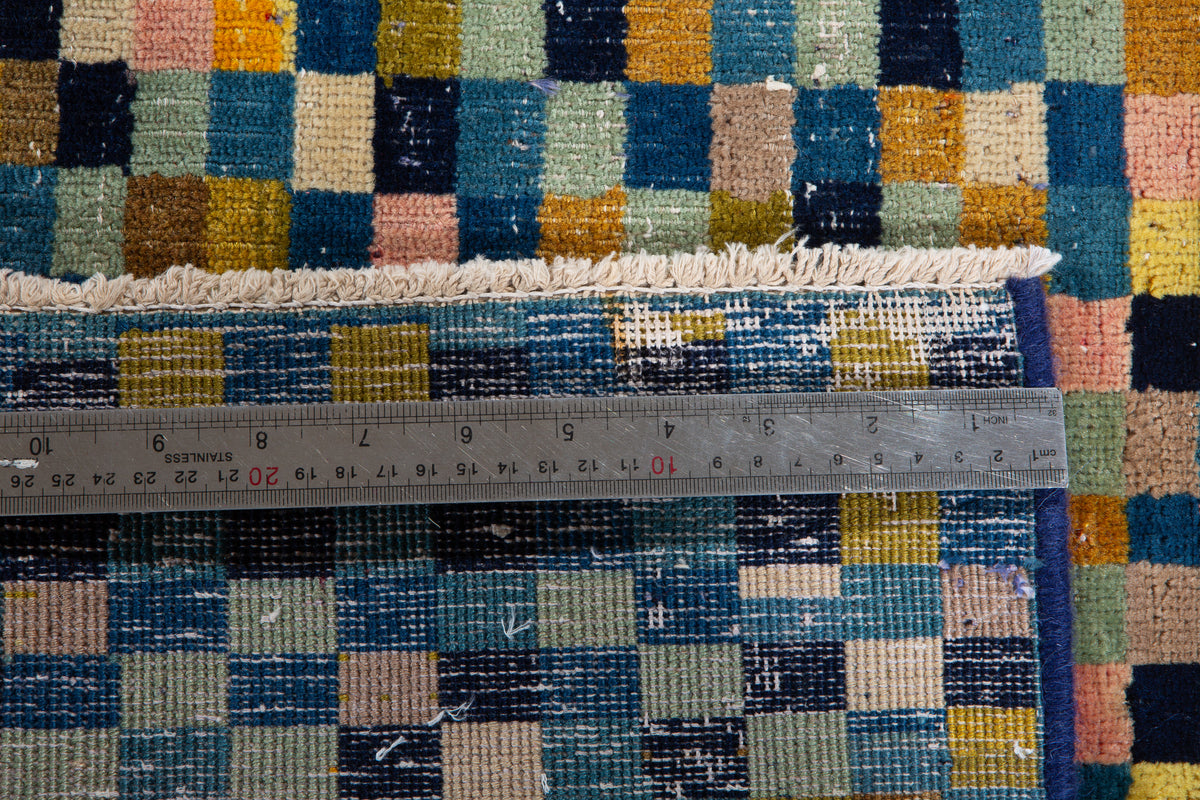 Small Antique Multicolor Rug – 3' 1" x 1' 10" (93 x 57 cm)