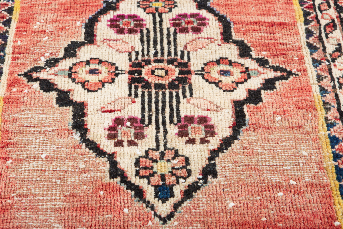 Small Antique Faded Red Rug – 2' 5" x 2' 2" (74 x 66 cm)