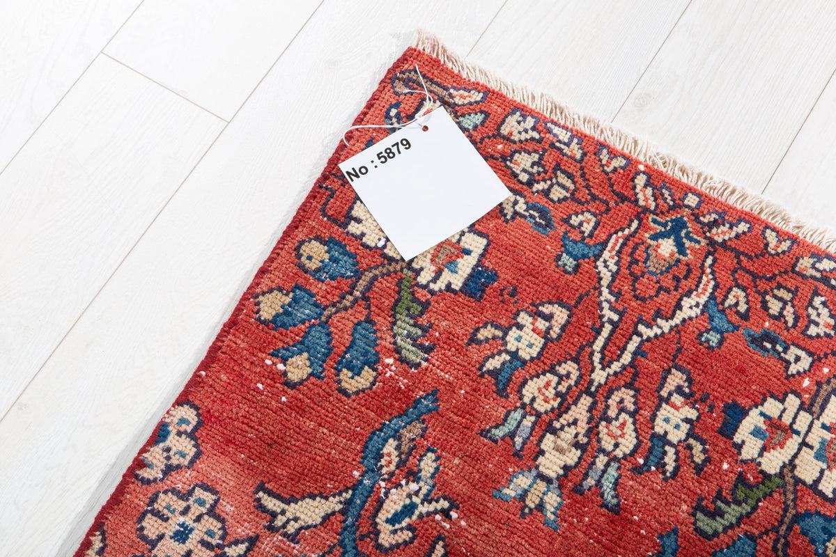 Small Antique Red Rug – 3' 1" x 1' 9" (95 x 54 cm)
