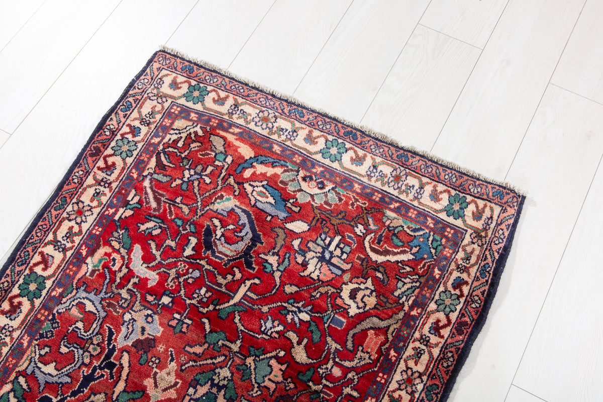 Small Antique Red Rug – 4' 1" x 2' 6" (125 x 77 cm)