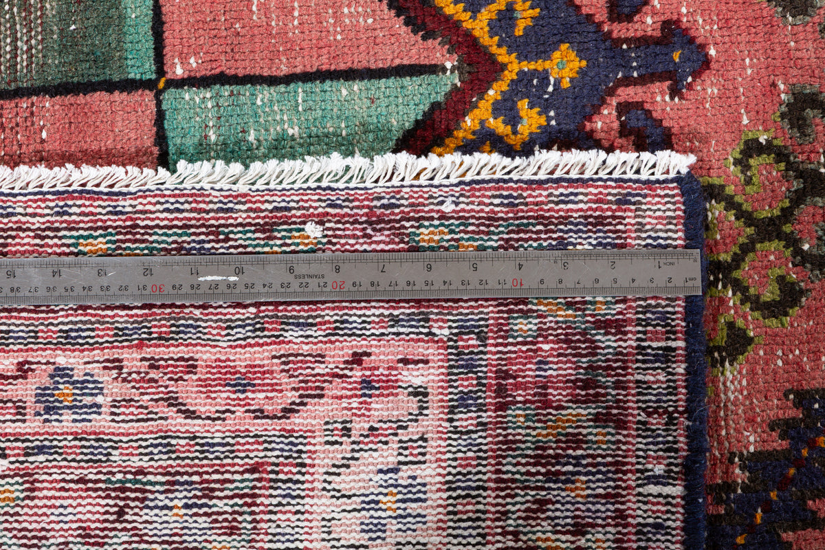 Vintage Pink Geometric Rug – 10' 11" x 6' 1" (334 x 185 cm)