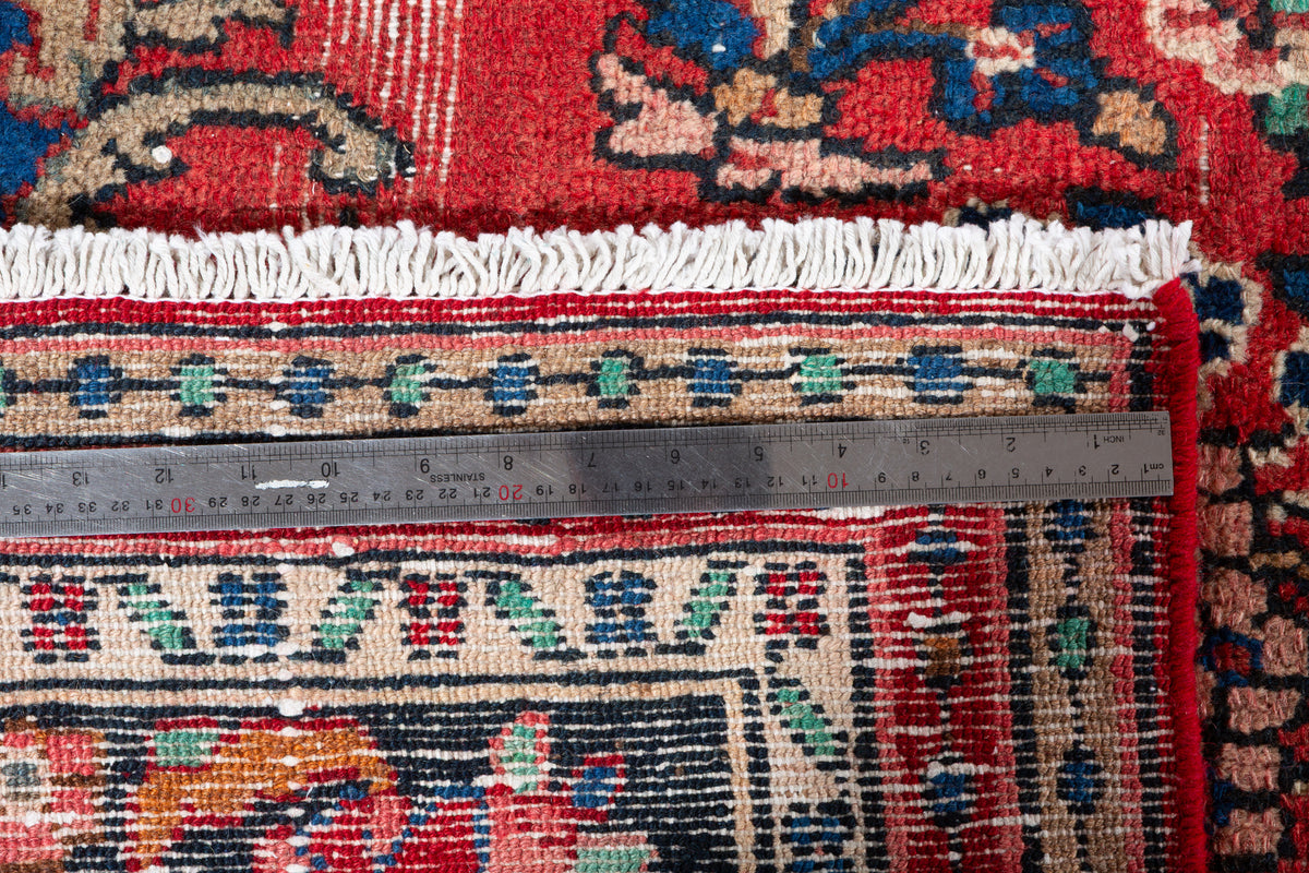 Vintage Red Floral Rug – 12' 0" x 8' 7" (365 x 262 cm)