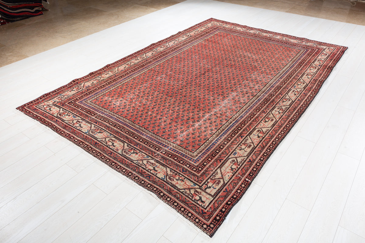 Vintage Red Allover Rug – 10' 0" x 6' 8" (305 x 203 cm)