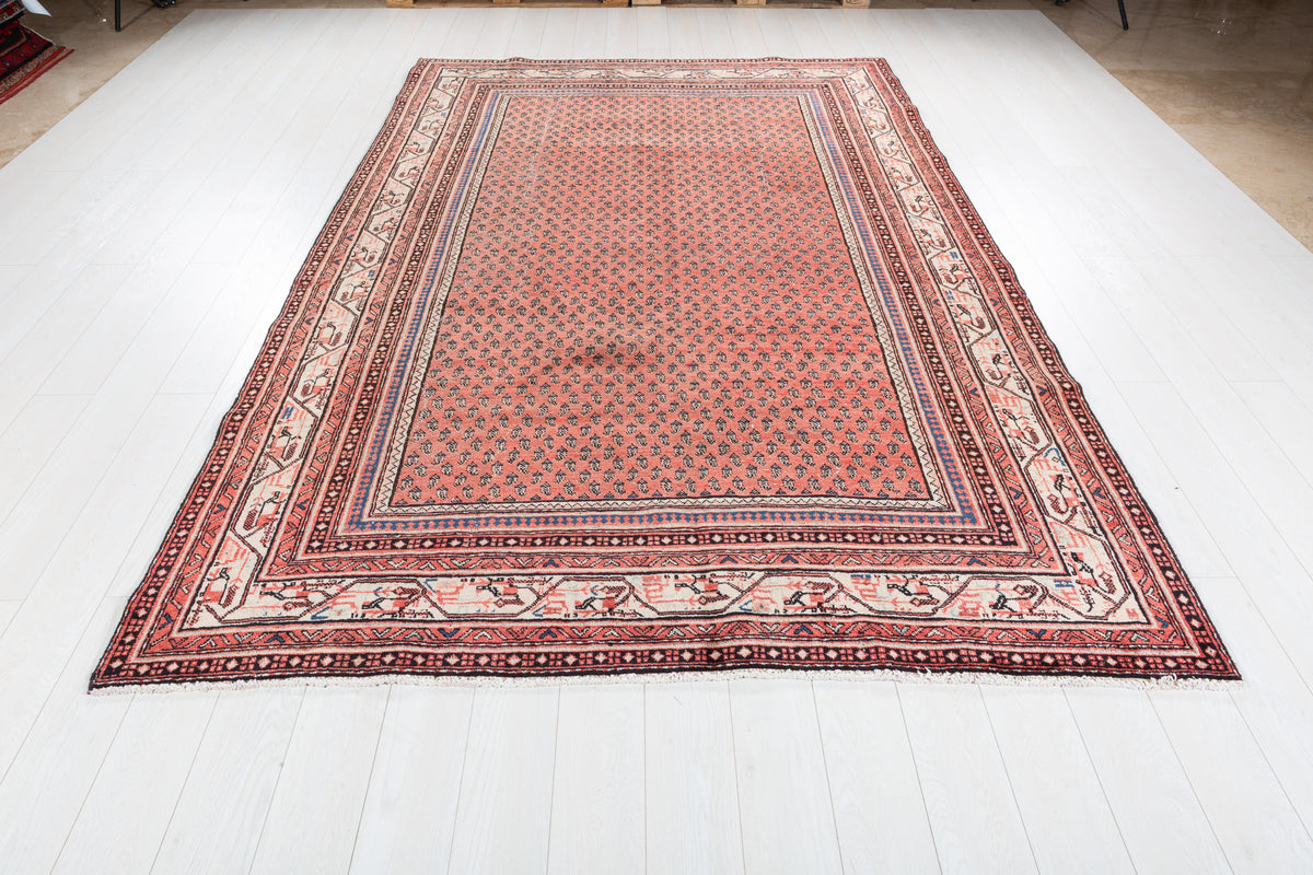 Vintage Red Allover Rug – 10' 0" x 6' 8" (305 x 203 cm)