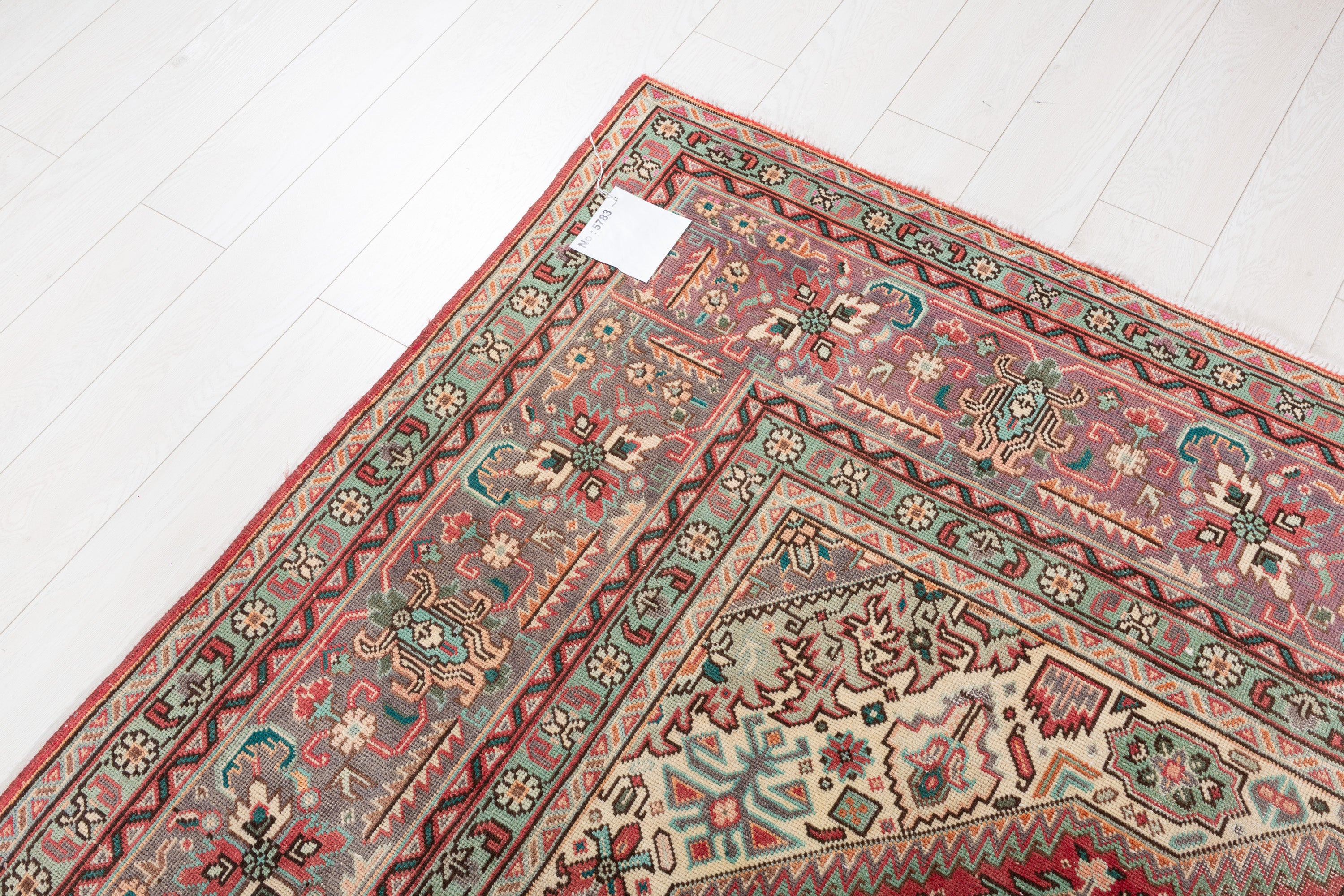 Collectible Vintage Red Floral Rug – 10' 11" x 7' 11" (333 x 241 cm)