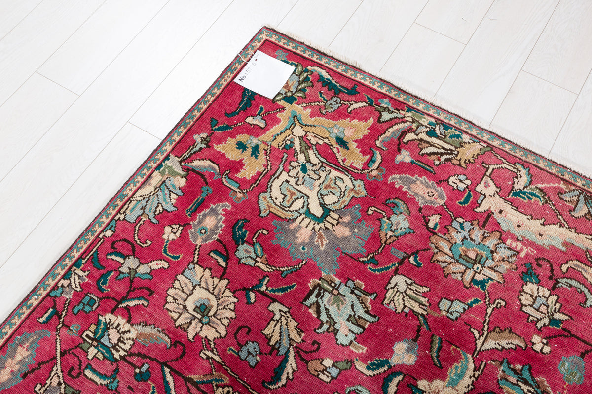 Vintage Magenta and navy Allover Rug – 9' 8" x 7' 5" (295 x 227 cm)