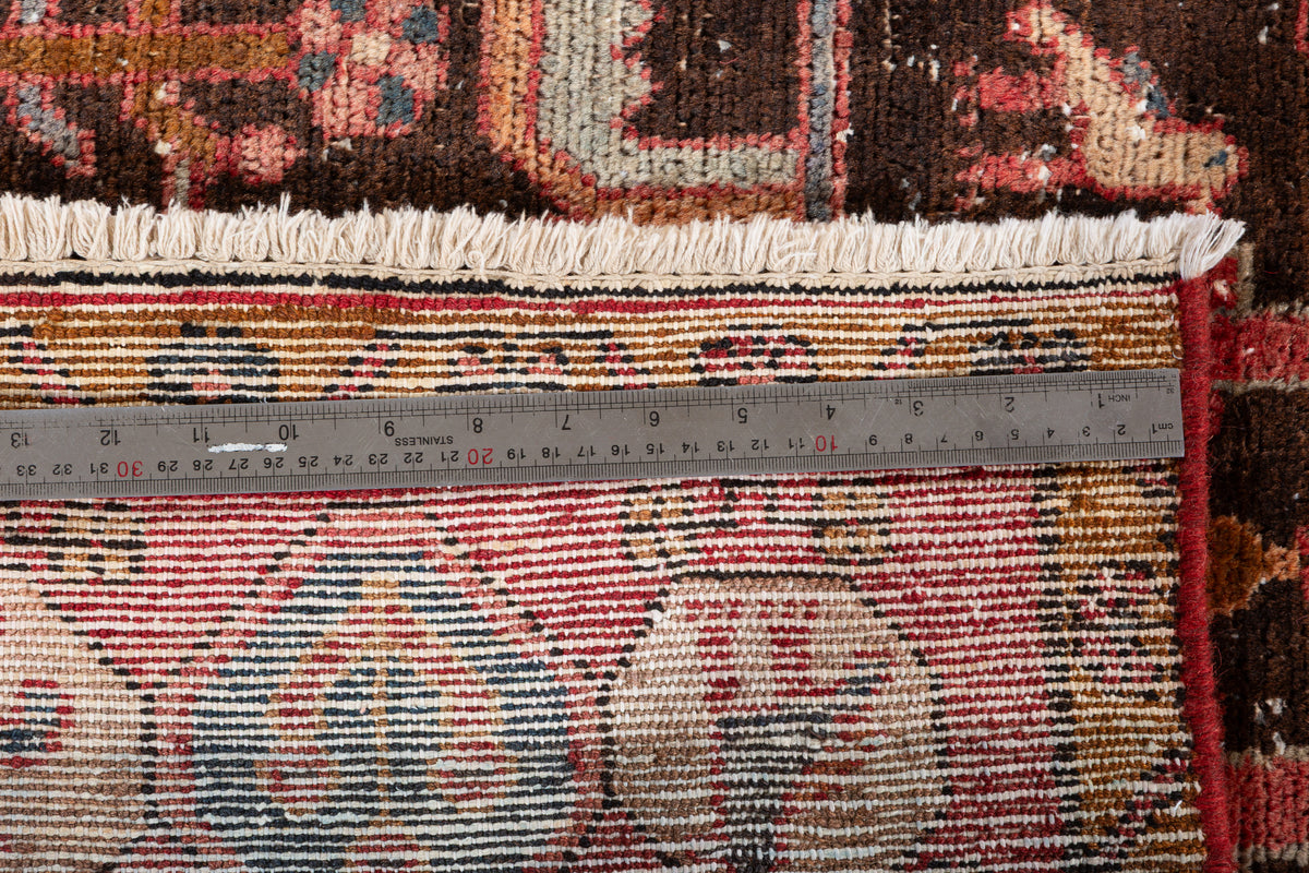 Collectible Vintage Rust, Brown Tree of Life Rug – 7' 8" x 4' 5" (234 x 135 cm)