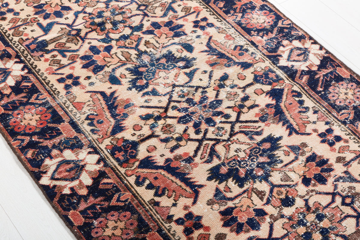 Rare Collectible Antique Faded Camel Brown Medallion Rug – 5' 7" x 3' 5" (169 x 103 cm)