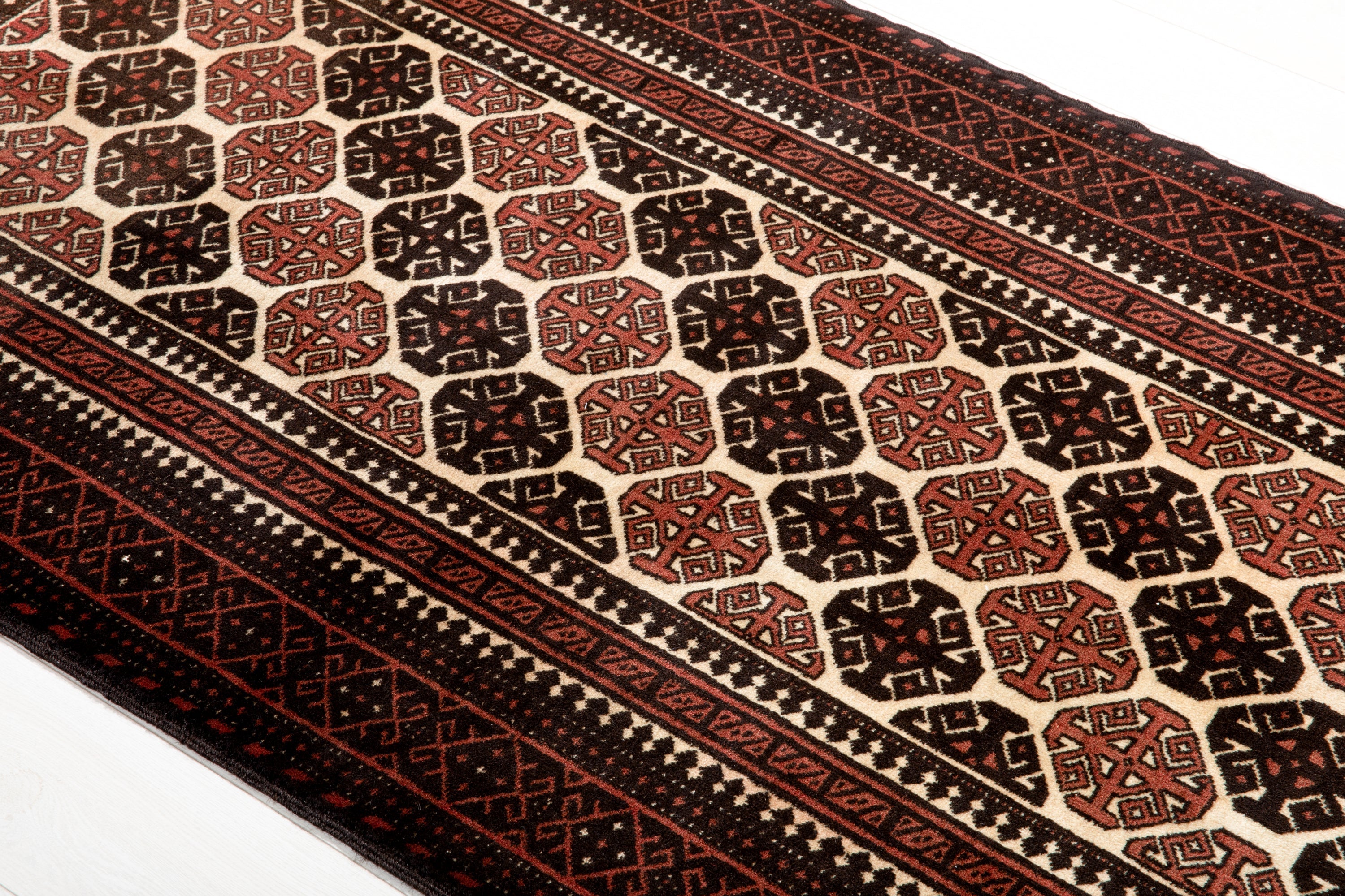Hand-Knotted Vintage Wool Area Rug – 6' 3" x 3' 3" (192 x 100 cm) - Yasi & Fara