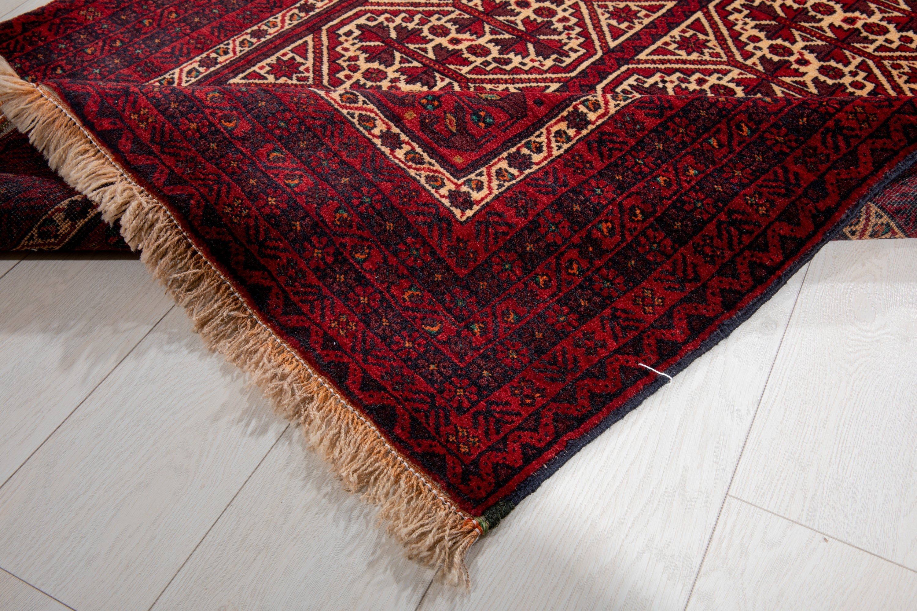 Hand-Knotted Vintage Wool Area Rug – 6' 5" x 3' 6" (195 x 107 cm) - Yasi & Fara