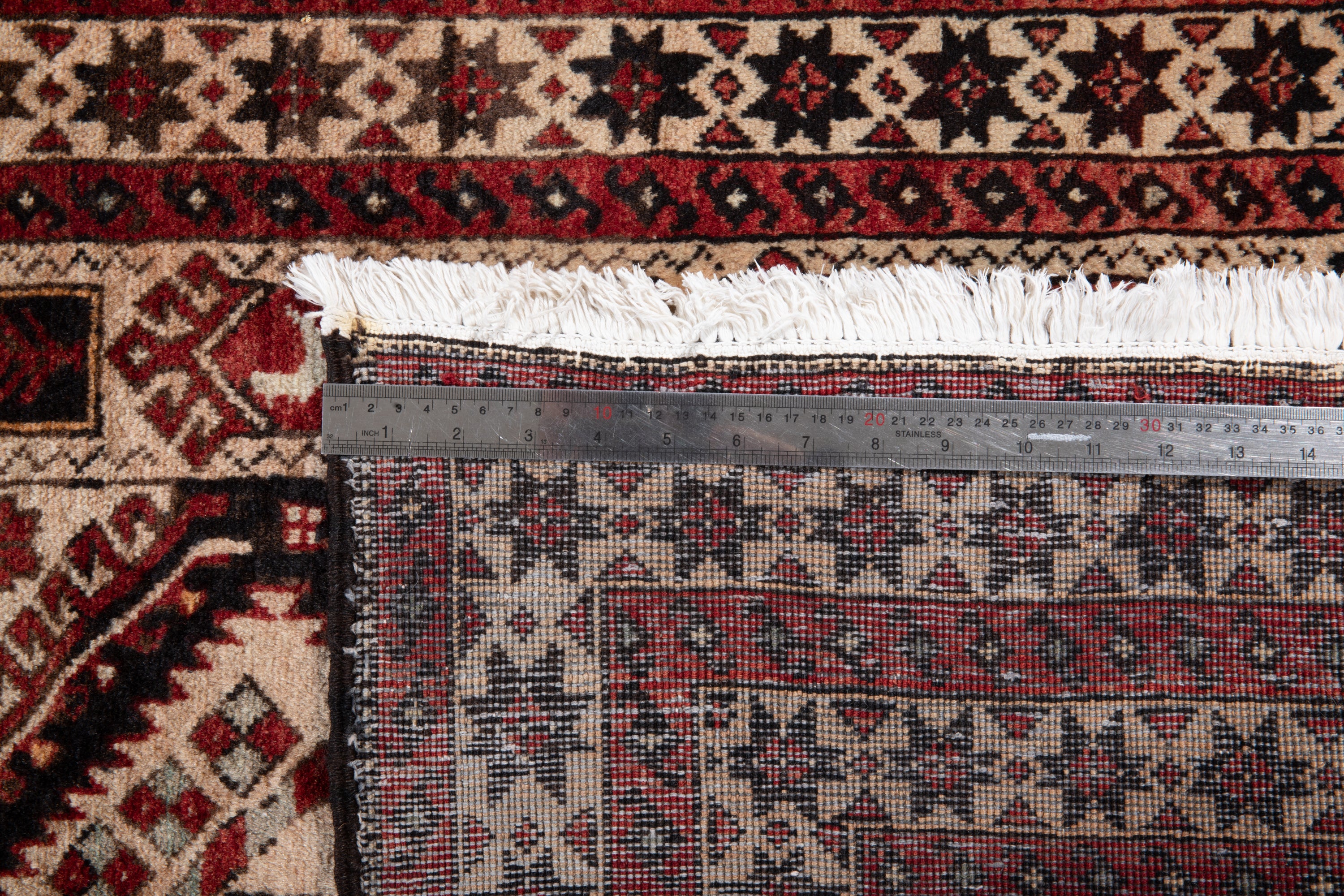 Collectible Fine Vintage Baluch Prayer Rug, Camel Brown, 3x6 – 5' 11" x 3' 2" (179 x 97 cm)