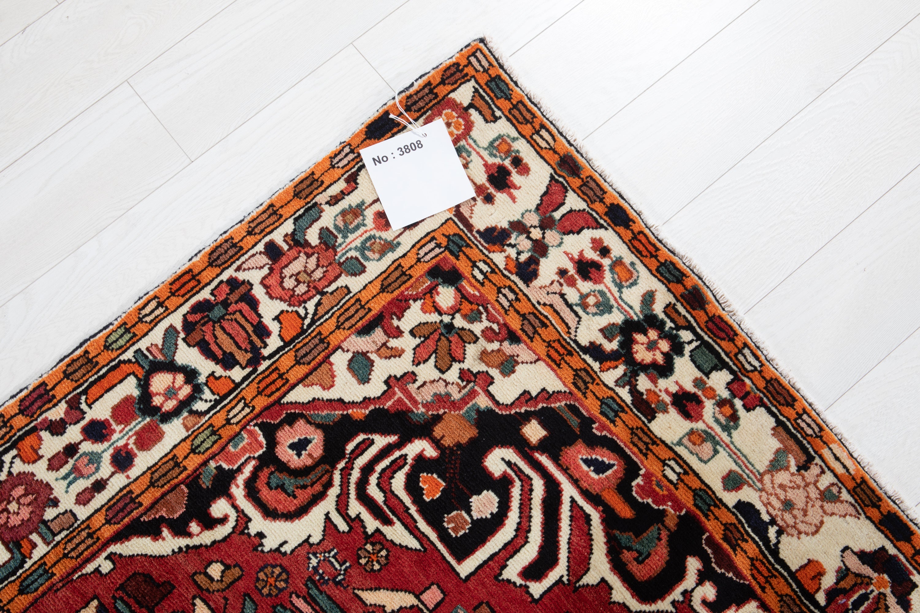 Hand-Knotted Vintage Wool Area Rug – 9' 2" x 5' 3" (280 x 161 cm) - Yasi & Fara