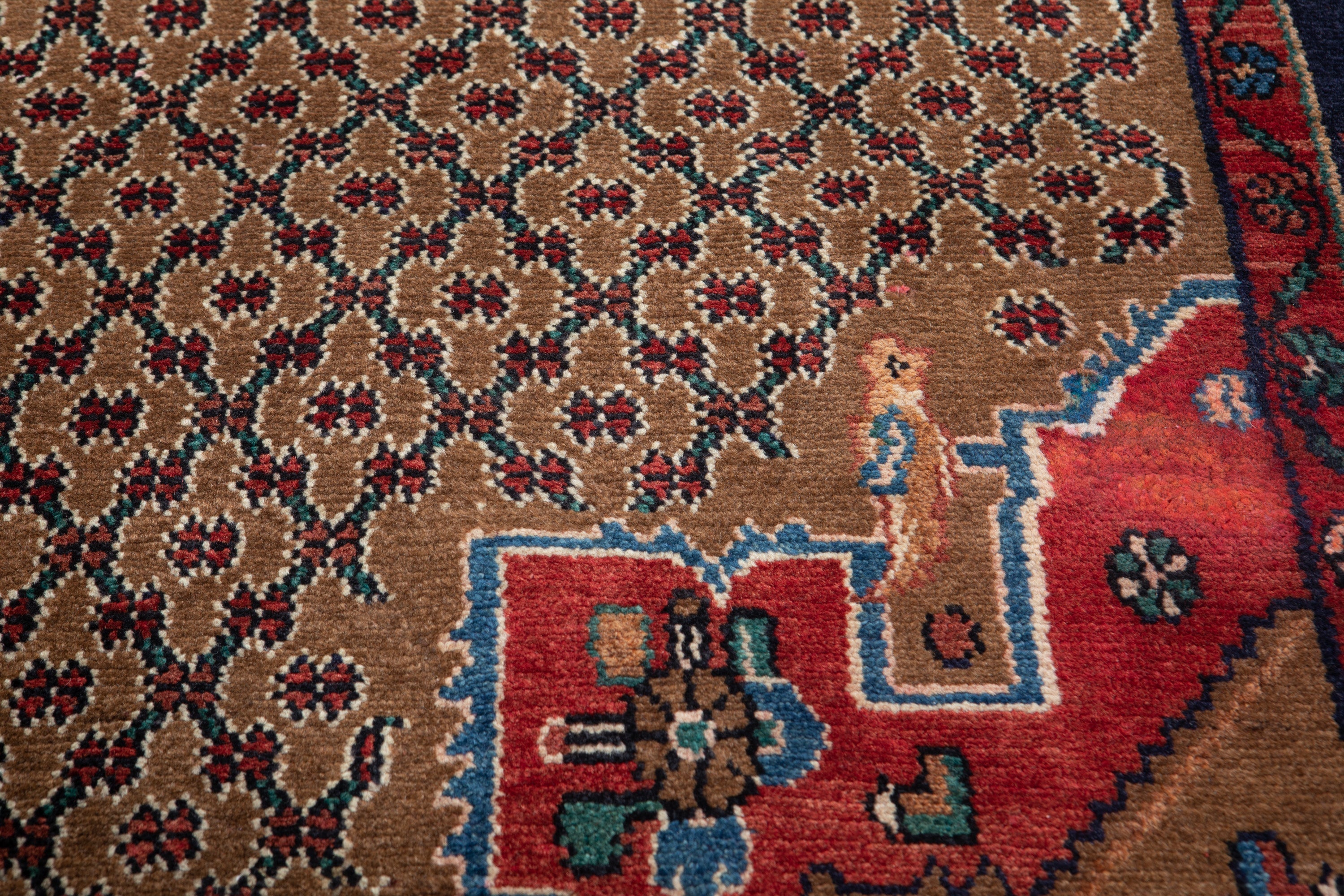 Hand-Knotted Vintage Wool Area Rug – 9' 10" x 4' 11" (300 x 151 cm) - Yasi & Fara