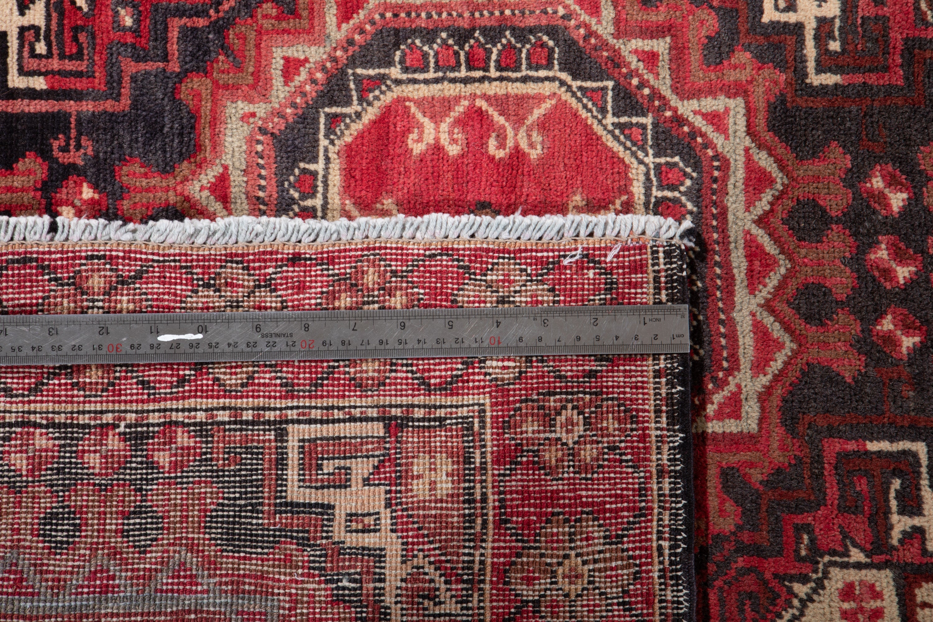 Hand-Knotted Vintage Wool Runner Rug – 10' 3" x 3' 5" (312 x 104 cm) - Yasi & Fara
