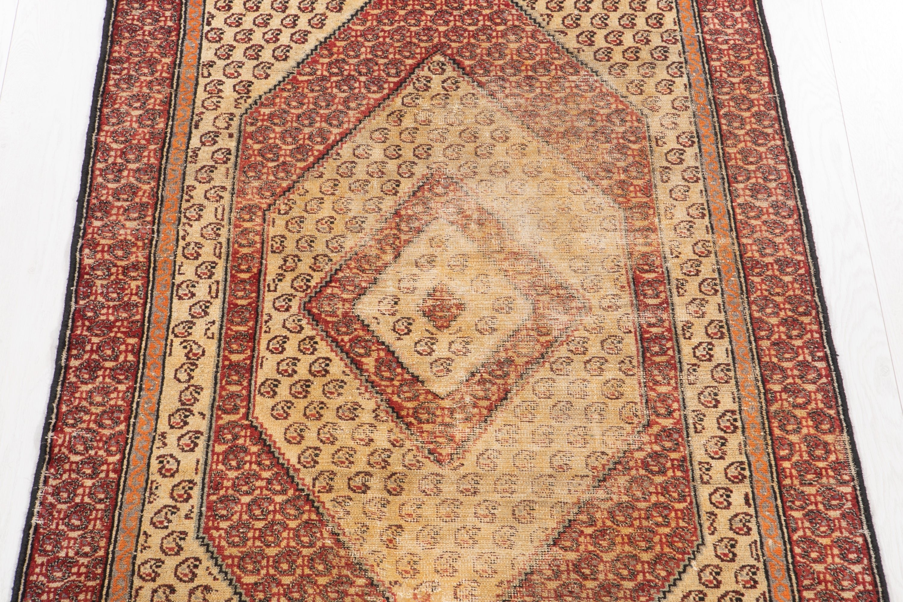 Hand-Knotted Vintage Wool Area Rug – 5' 10" x 3' 6" (178 x 108 cm) - Yasi & Fara