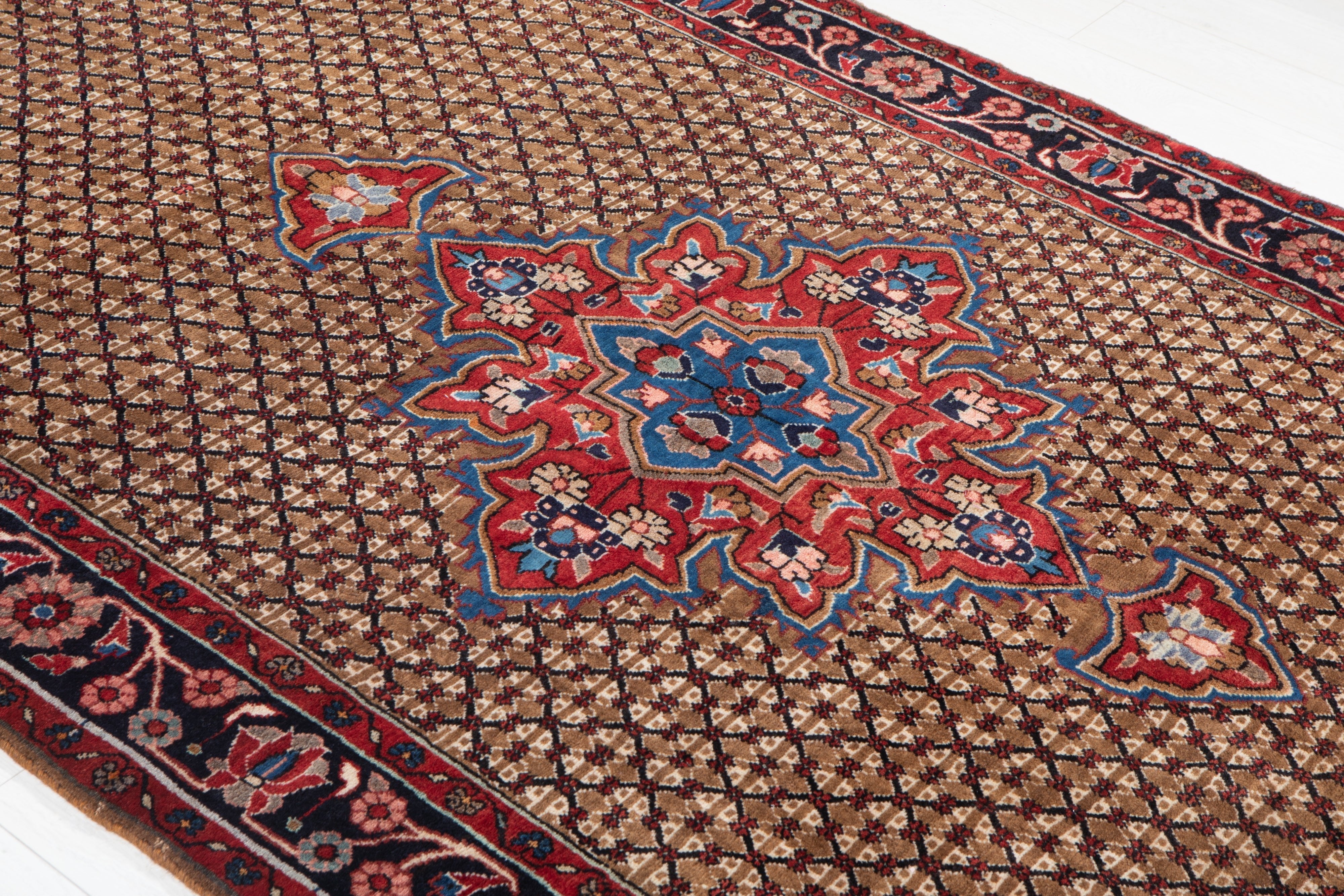 Hand-Knotted Vintage Wool Area Rug – 10' 5" x 5' 1" (317 x 155 cm) - Yasi & Fara