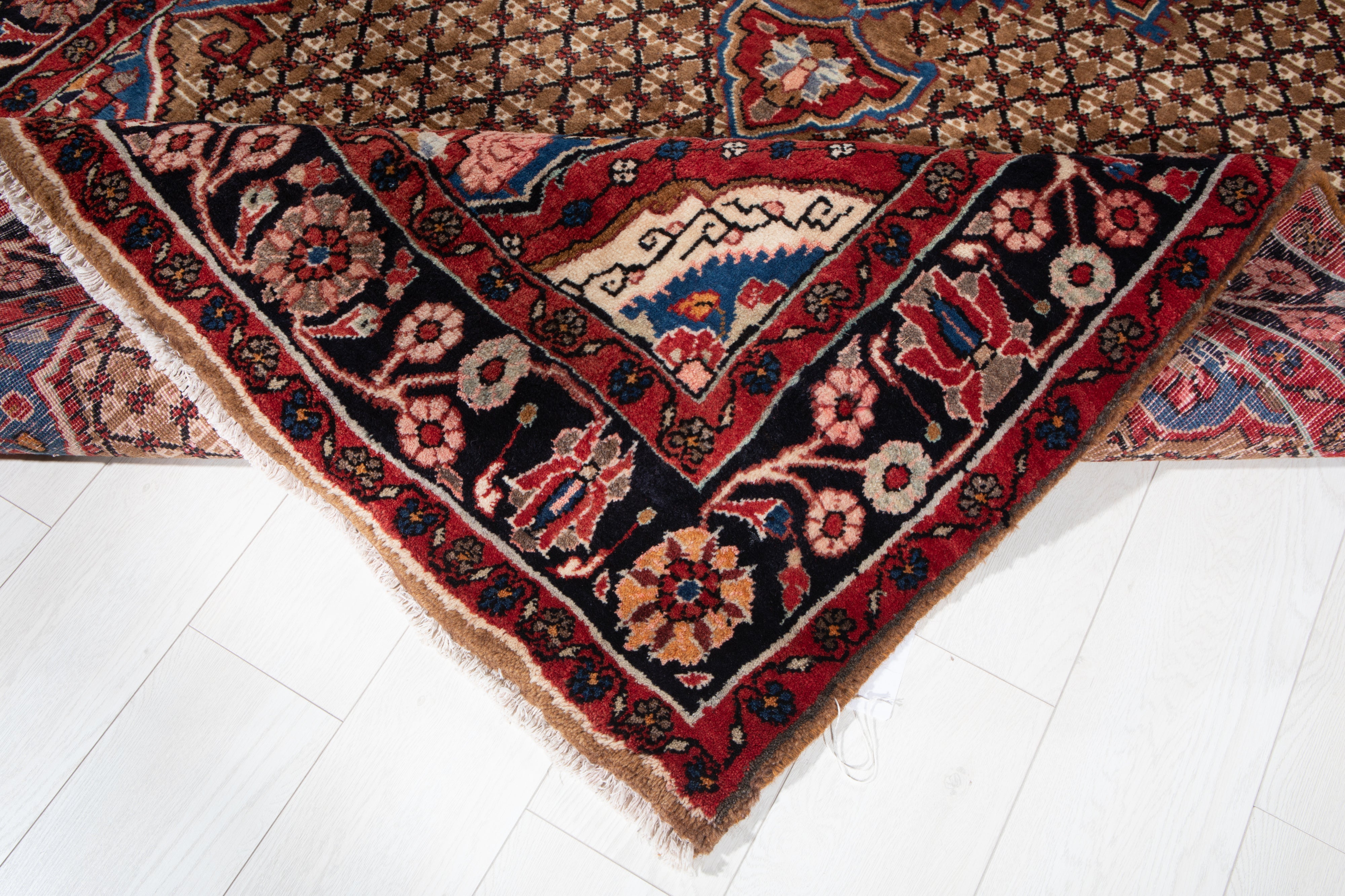 Hand-Knotted Vintage Wool Area Rug – 10' 5" x 5' 1" (317 x 155 cm) - Yasi & Fara