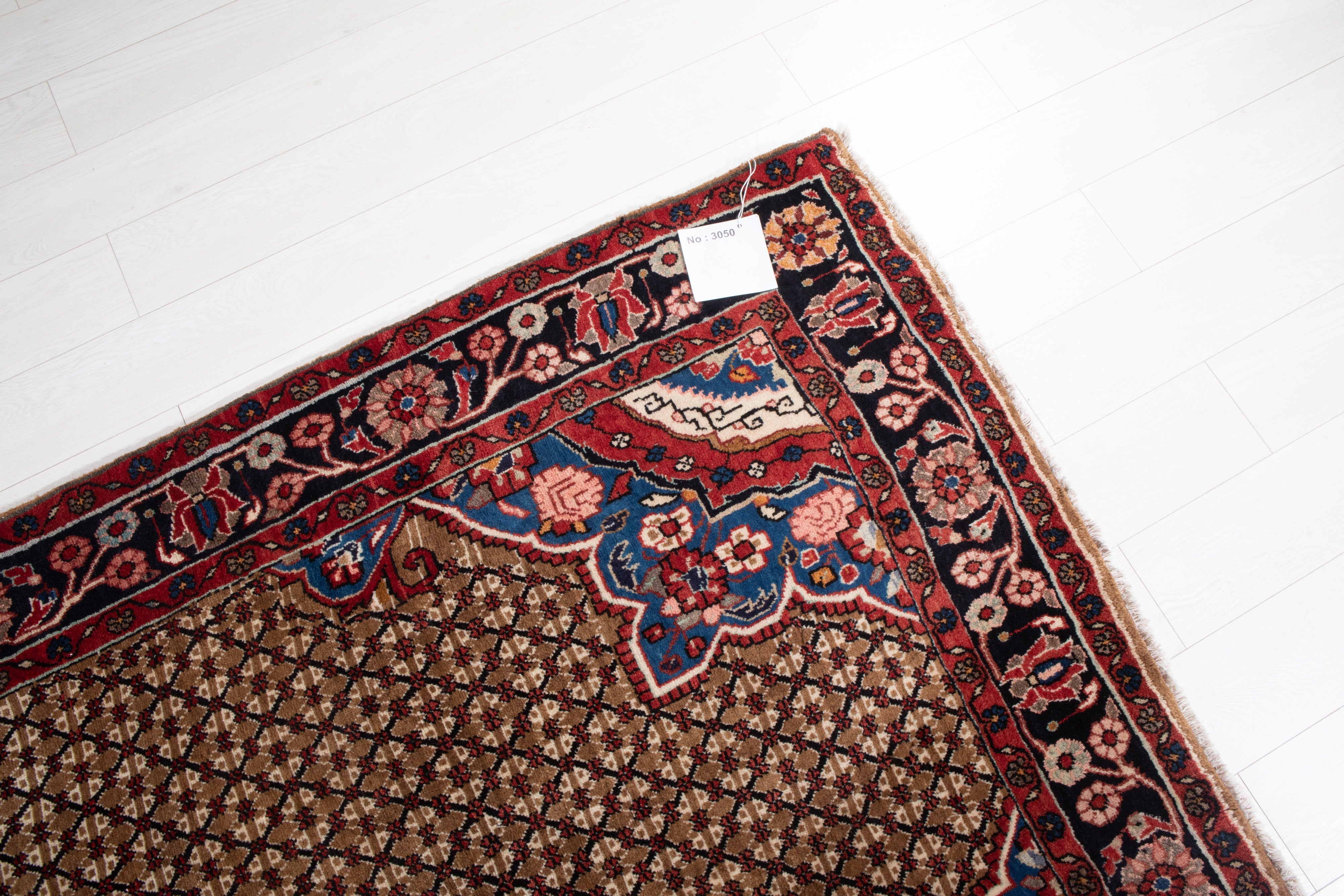 Hand-Knotted Vintage Wool Area Rug – 10' 5" x 5' 1" (317 x 155 cm) - Yasi & Fara